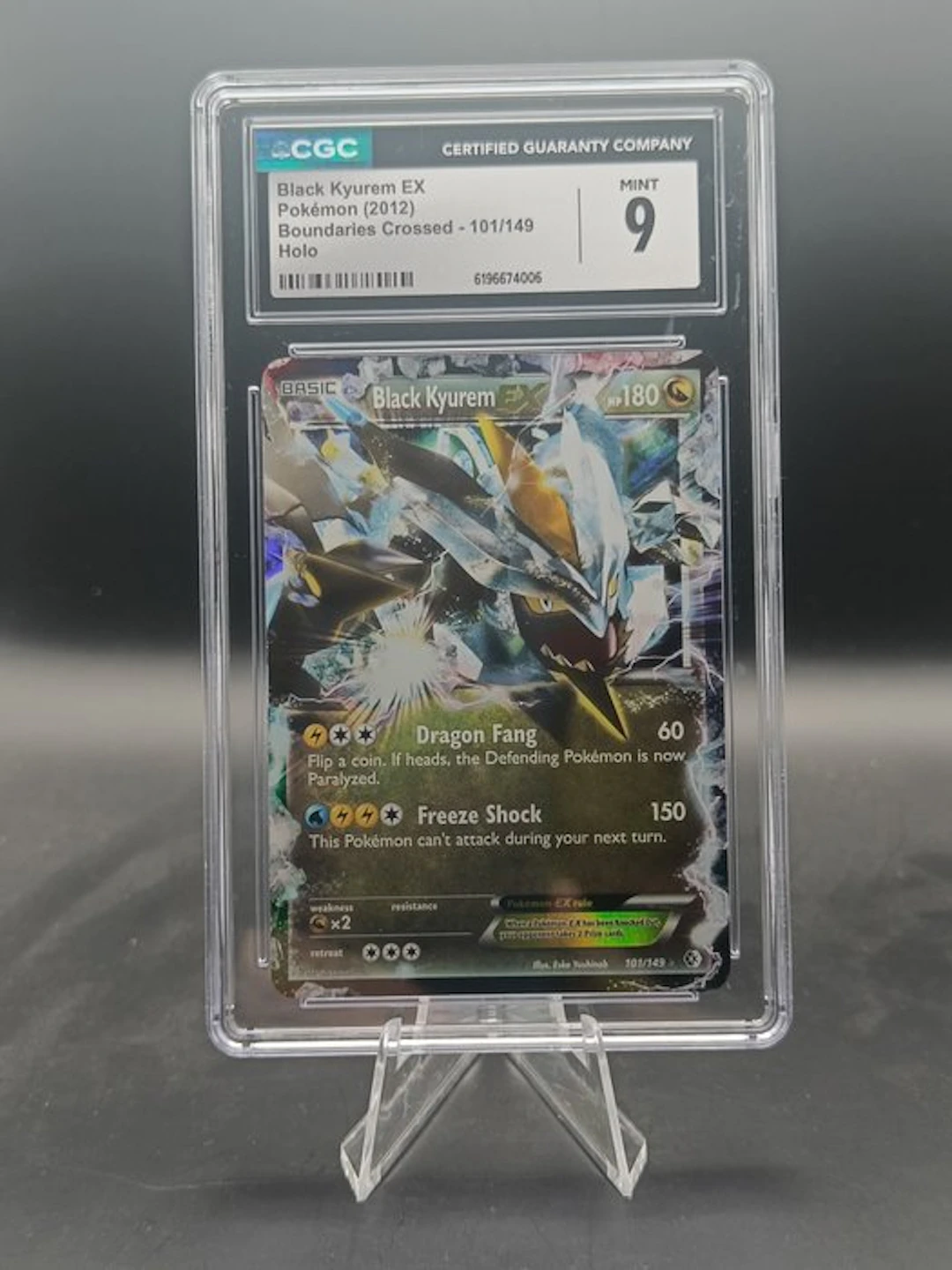 2012 Pokémon Black Kyurem EX #101 Holo Graded card - CGC 9