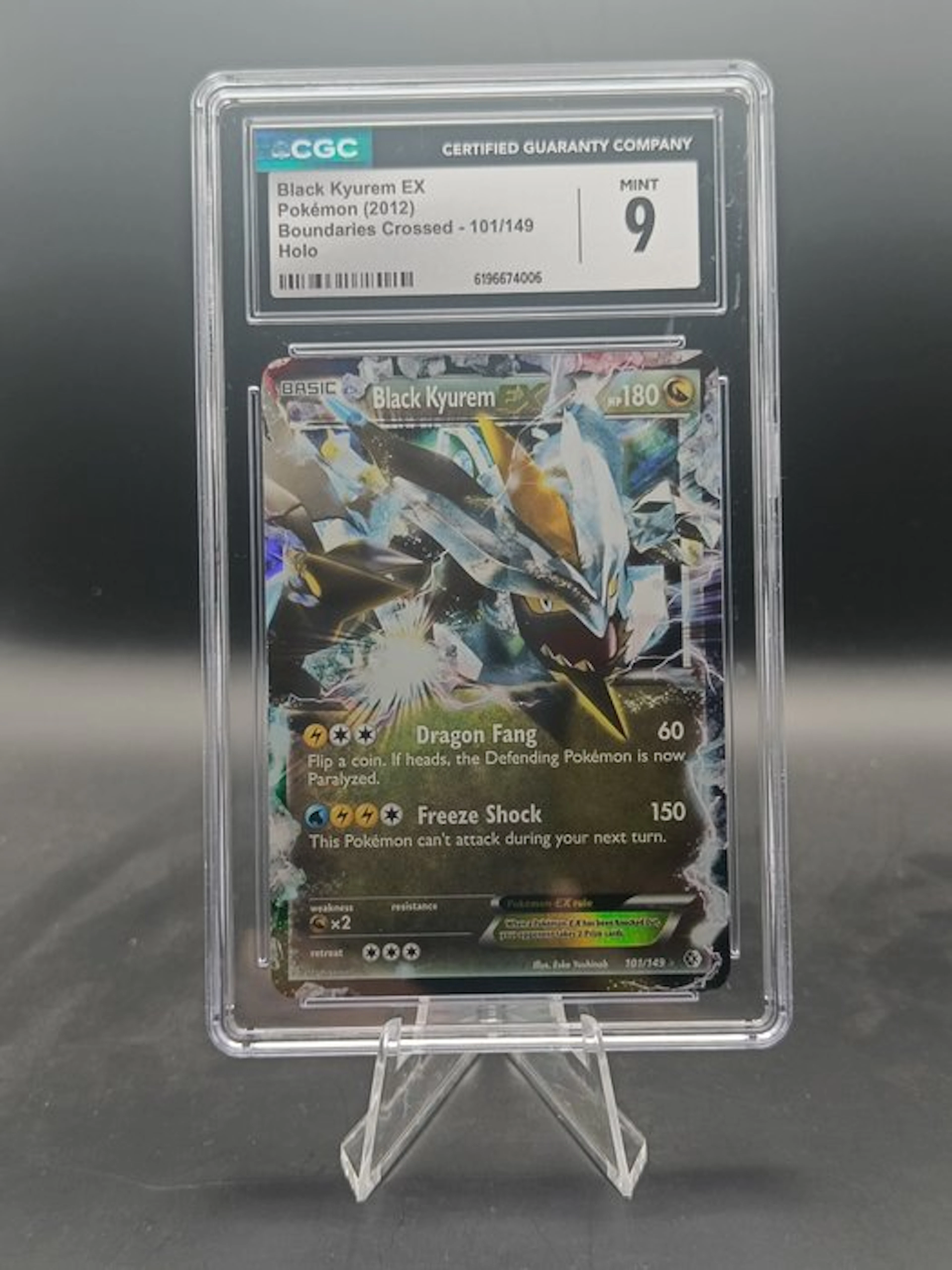 2012 Pokémon Black Kyurem EX #101 Holo Graded card - CGC 9