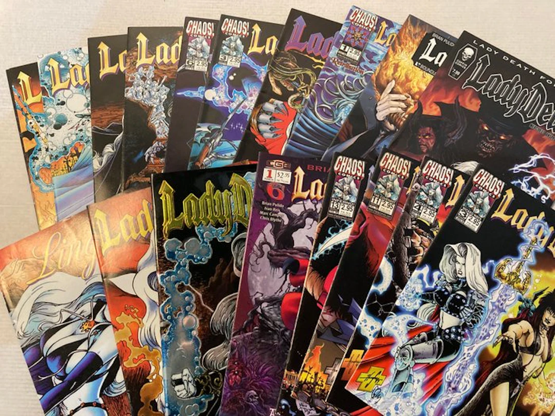 Lady Death 19 comics! Higher Grade! - No Reserve Price!...