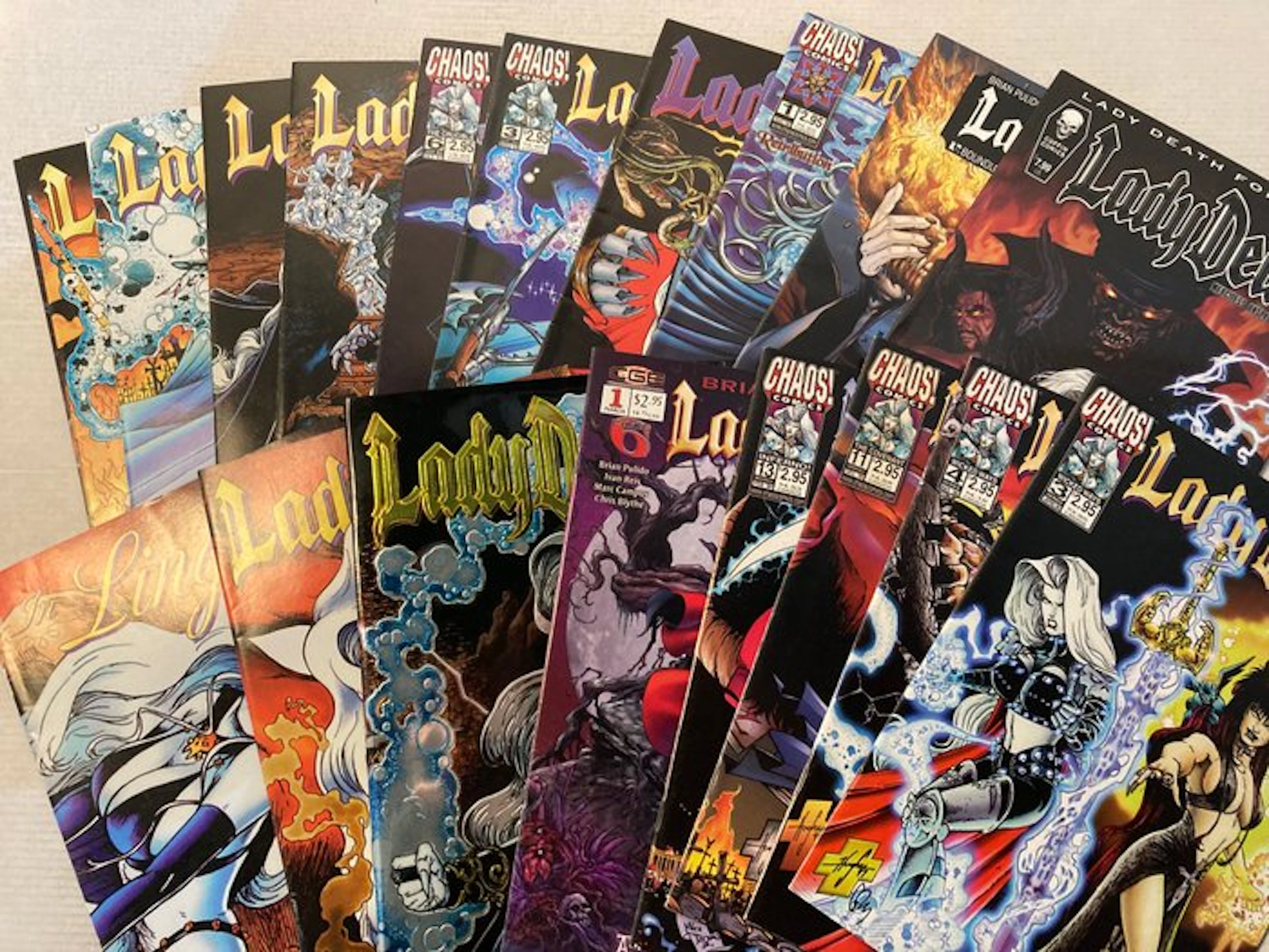 Lady Death 19 comics! Higher Grade! - No Reserve Price!...