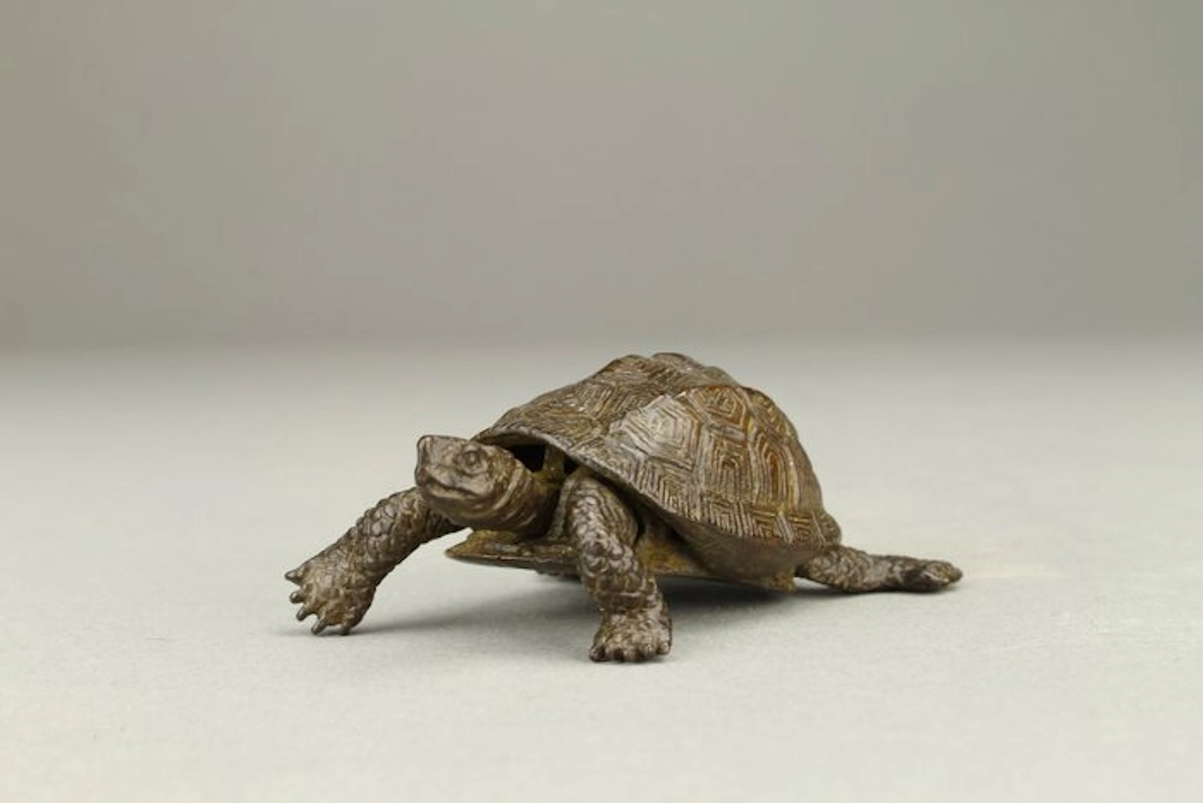 Bronze - Jizai Okimono—turtle. Yasunosuke (安の介) - Meiji period (1868-1912)