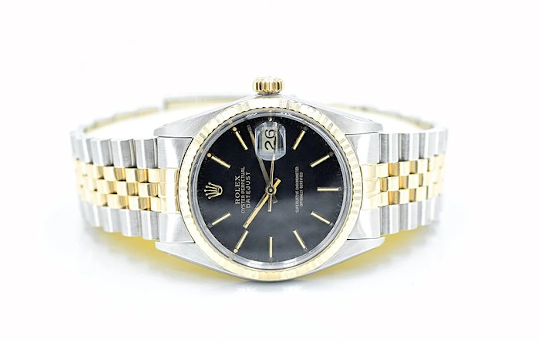 Rolex - Oyster Perpetual Datejust Black Dial - No reserve...