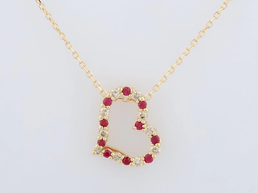 No reserve price - Necklace with pendant - 14 kt