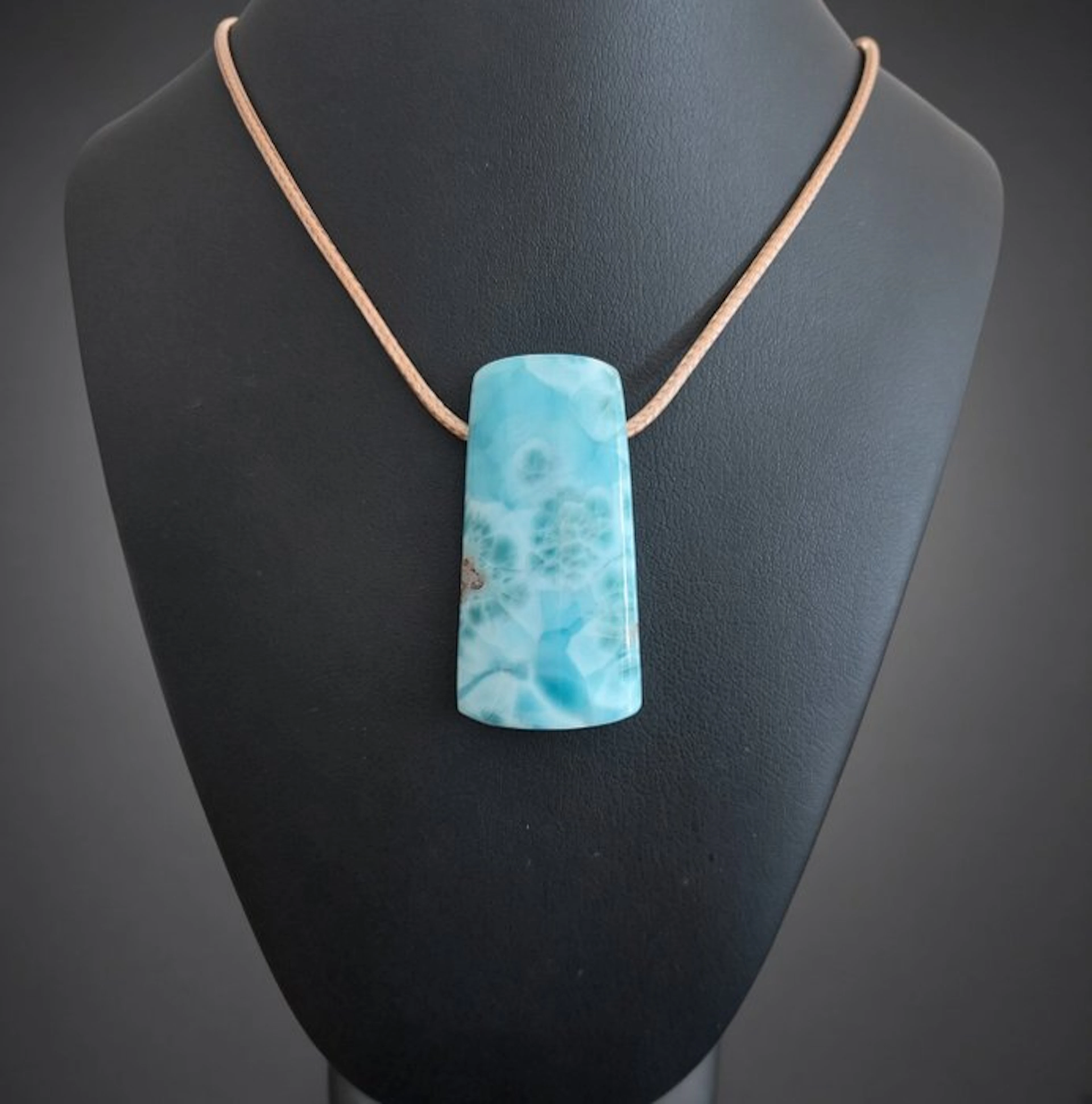 Larimar pendant from the Dominican Republic