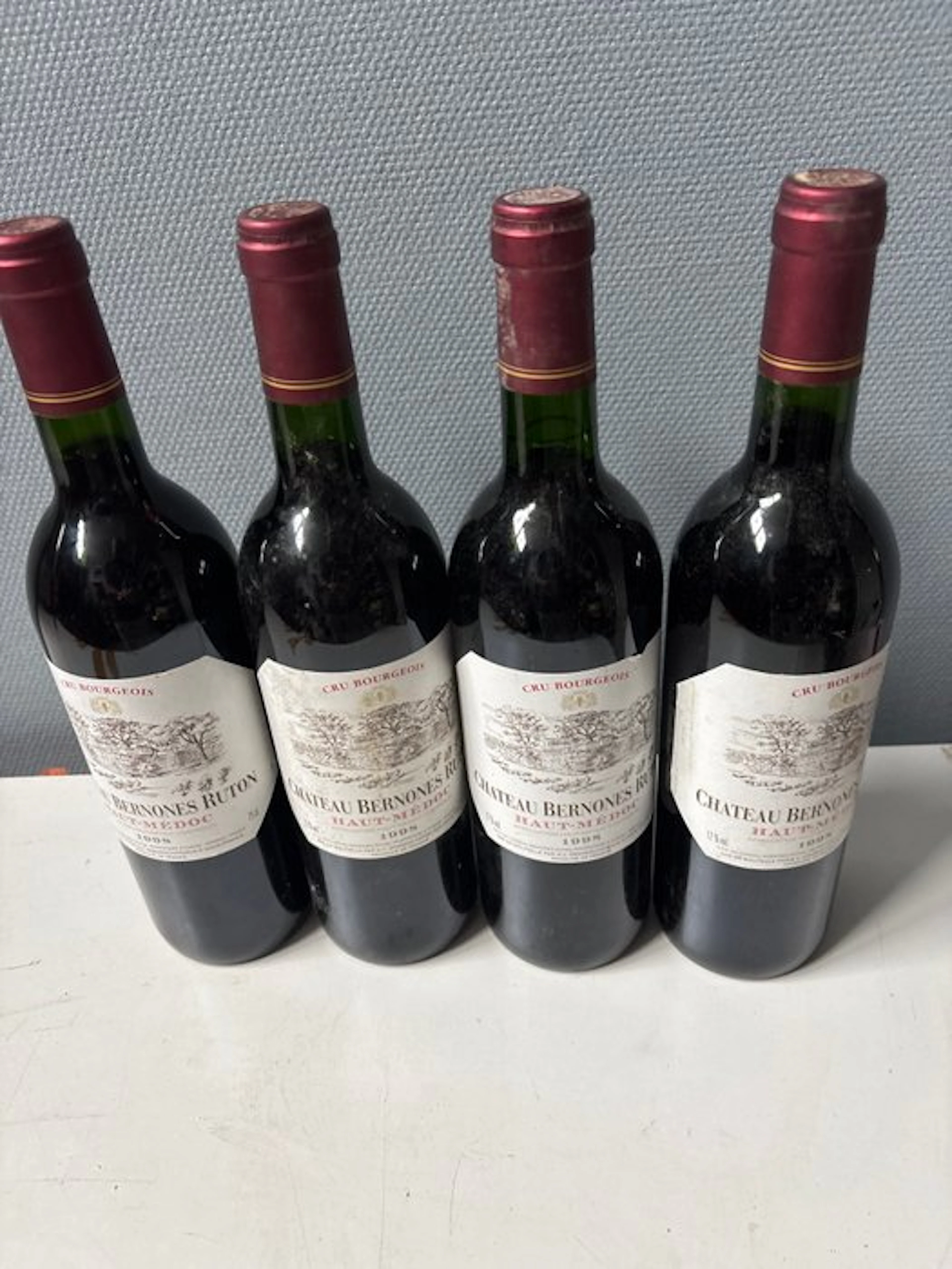 1998 Chateau Bernones Ruton - Haut-Médoc Cru Bourgeois - 4 Bottles (0.75L)