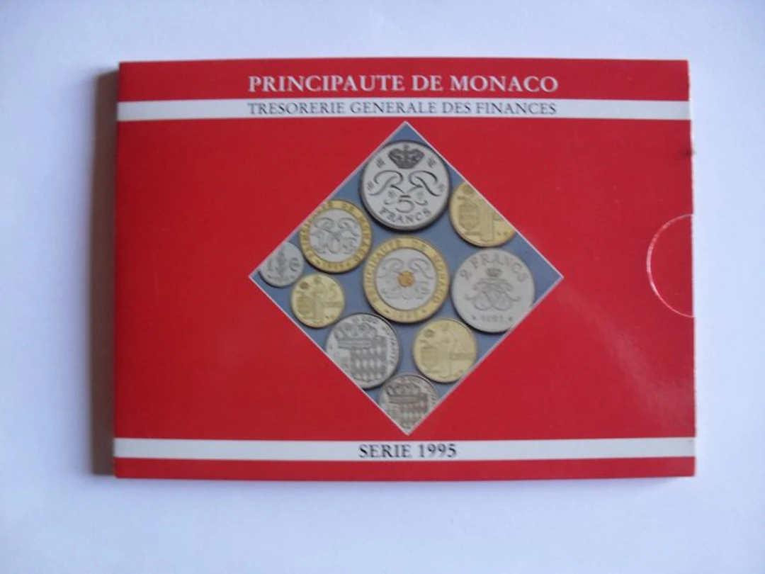 Monaco. Mint Set (BU) 1995 (10 monnaies) Rainier III (No reserve price)