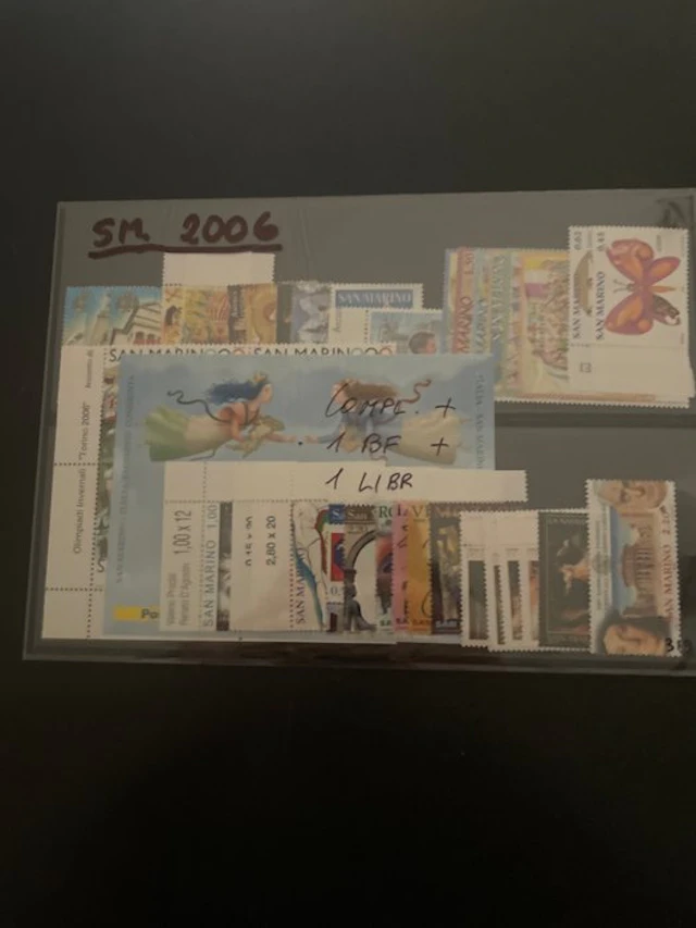 San Marino 2006/2007 - Complete sets from 2006 to 2007, new with intact gum