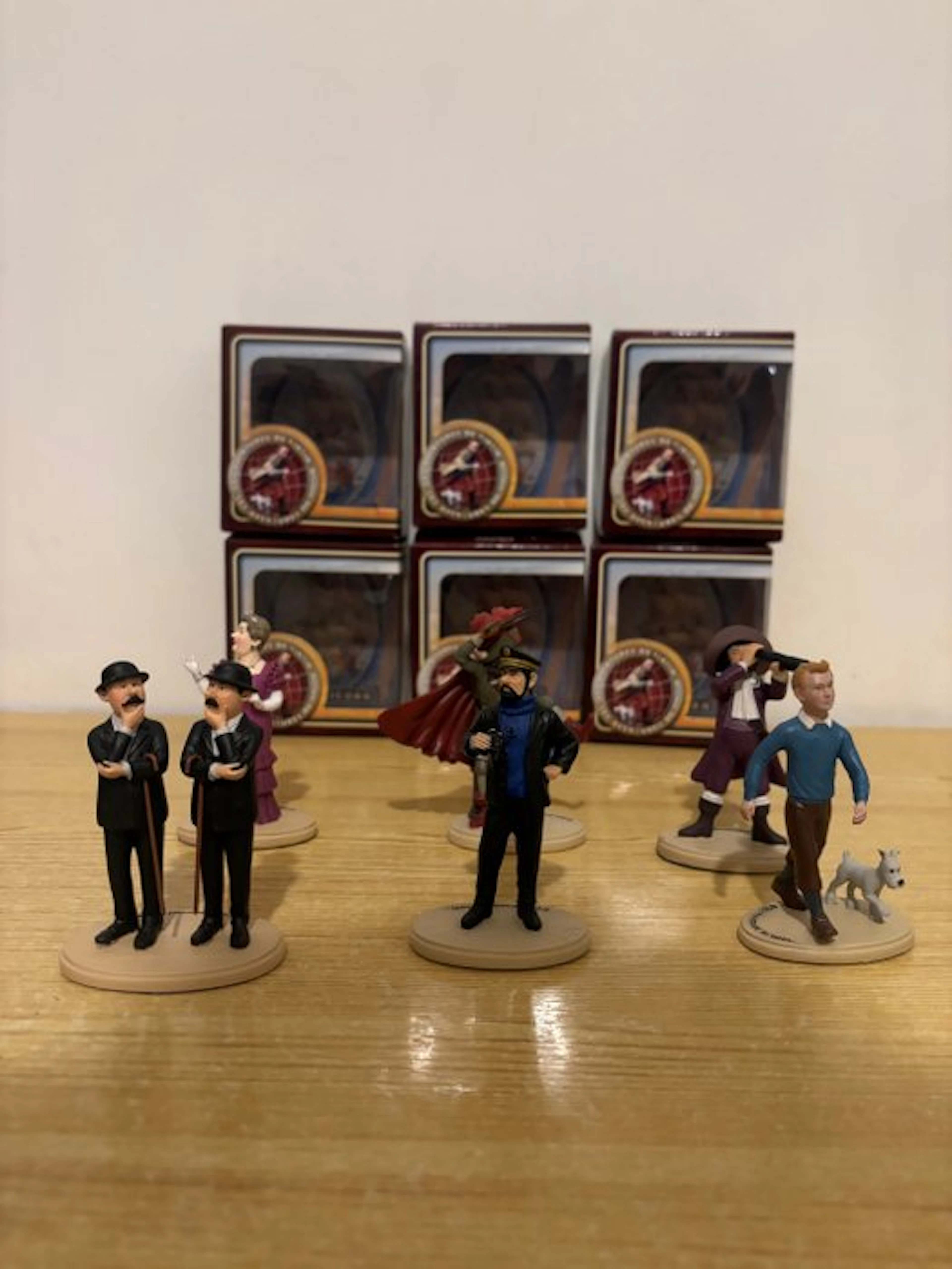 Tintin - 7 - Tintin - Série complète de 6 figurines avec...