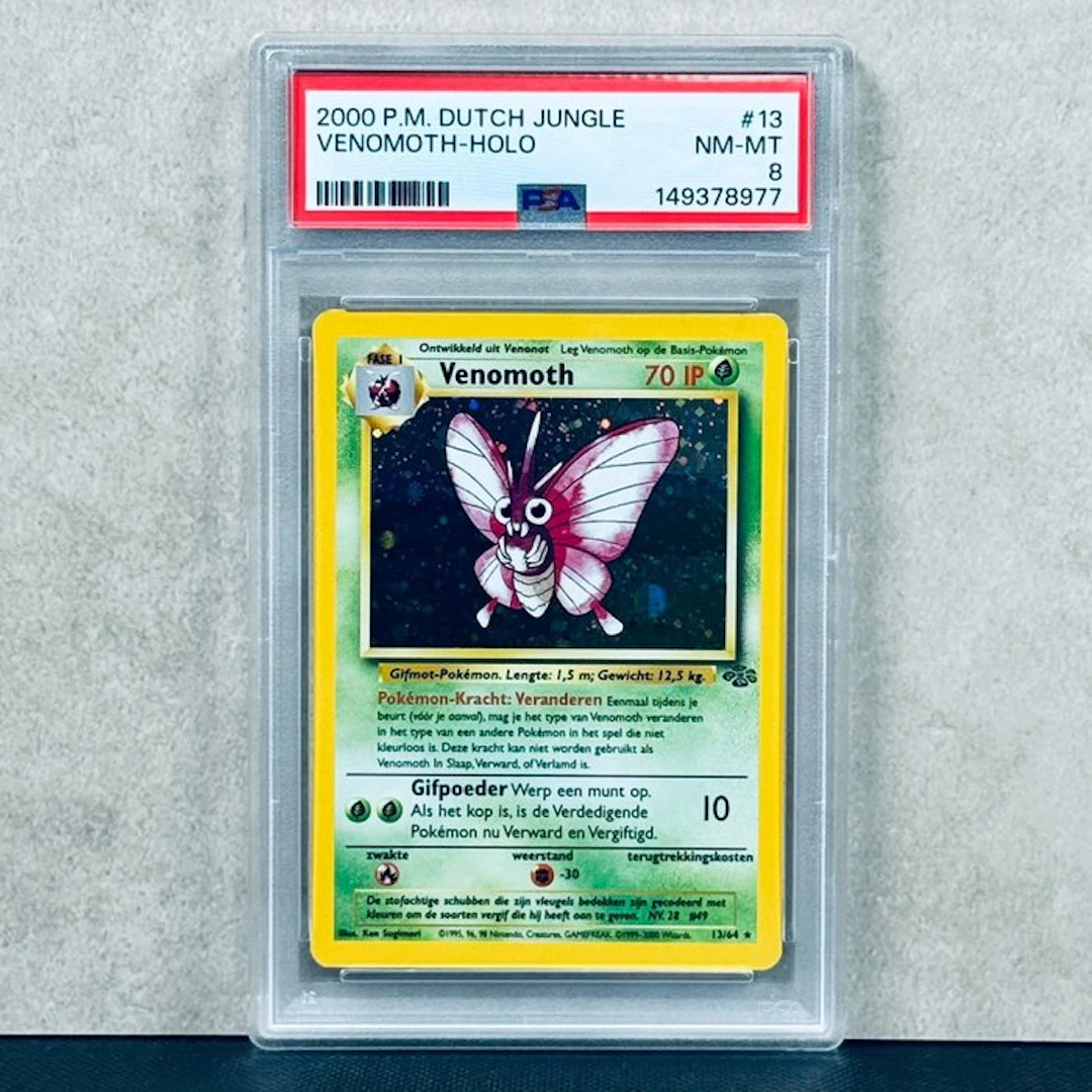 Pokémon Graded card - VENOMOTH-HOLO #13 2000 P.M. DUTCH JUNGLE - Pokémon