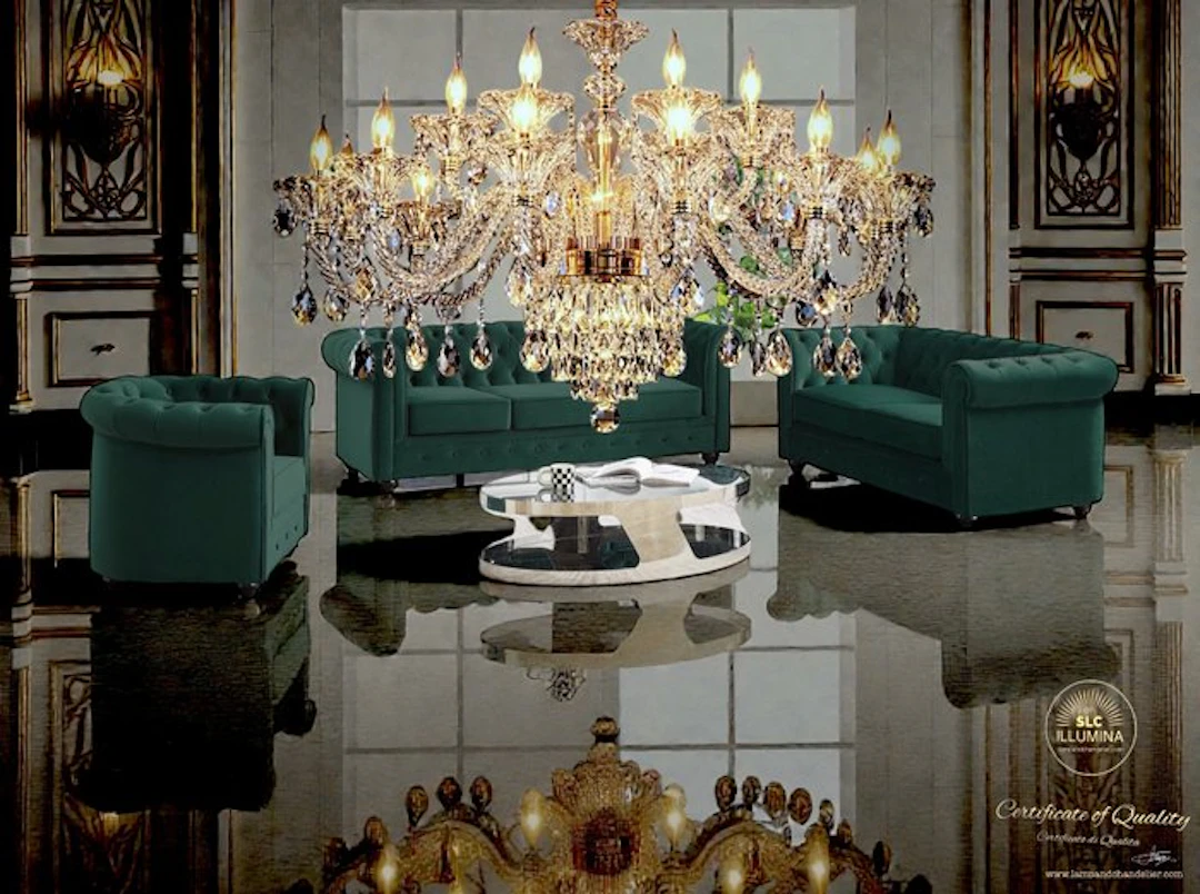 SLC Illumina - MG - Chandelier - Elite18L - Crystal - 18-light chandelier