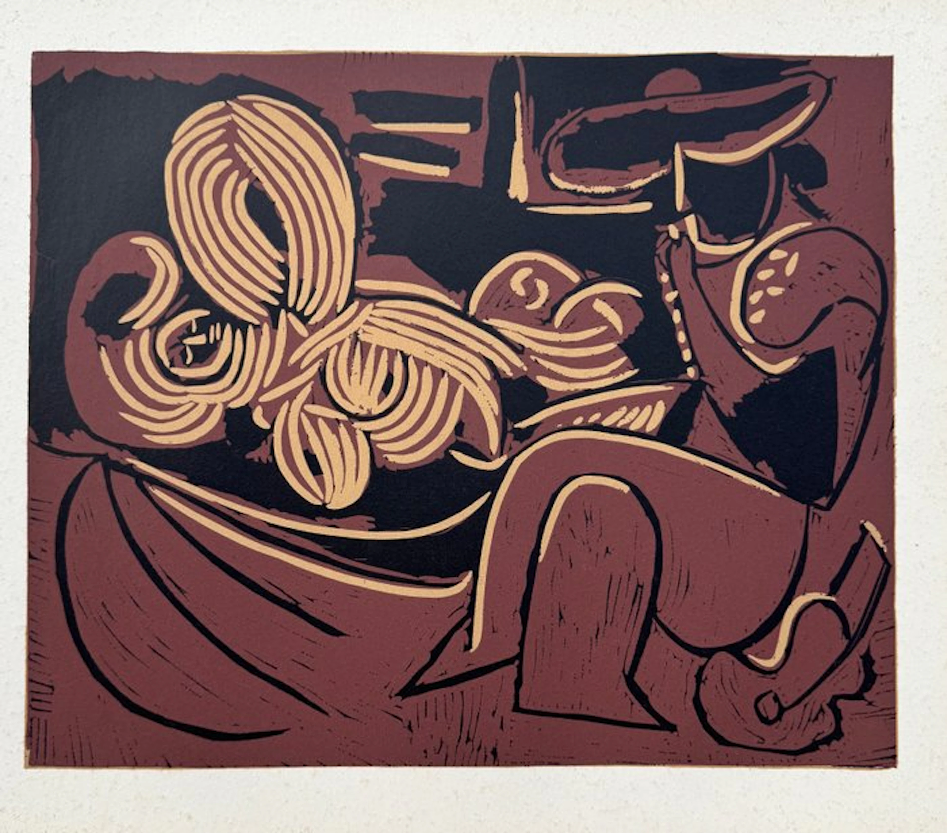 Pablo Picasso (1881-1973) - Femme et homme à la guitare