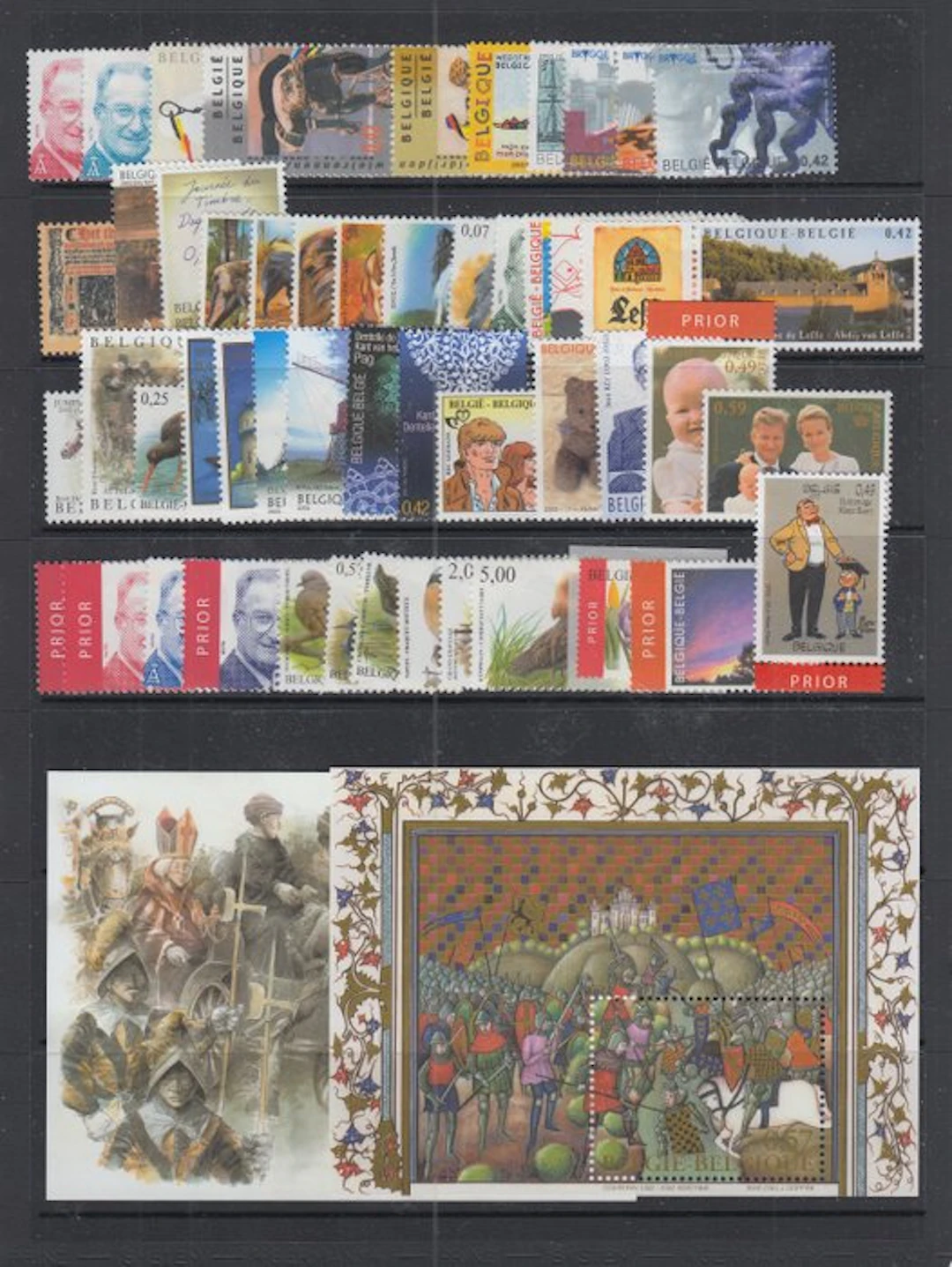 Belgium 2002/2003 - complete years 2002/2003 with blocks and booklets