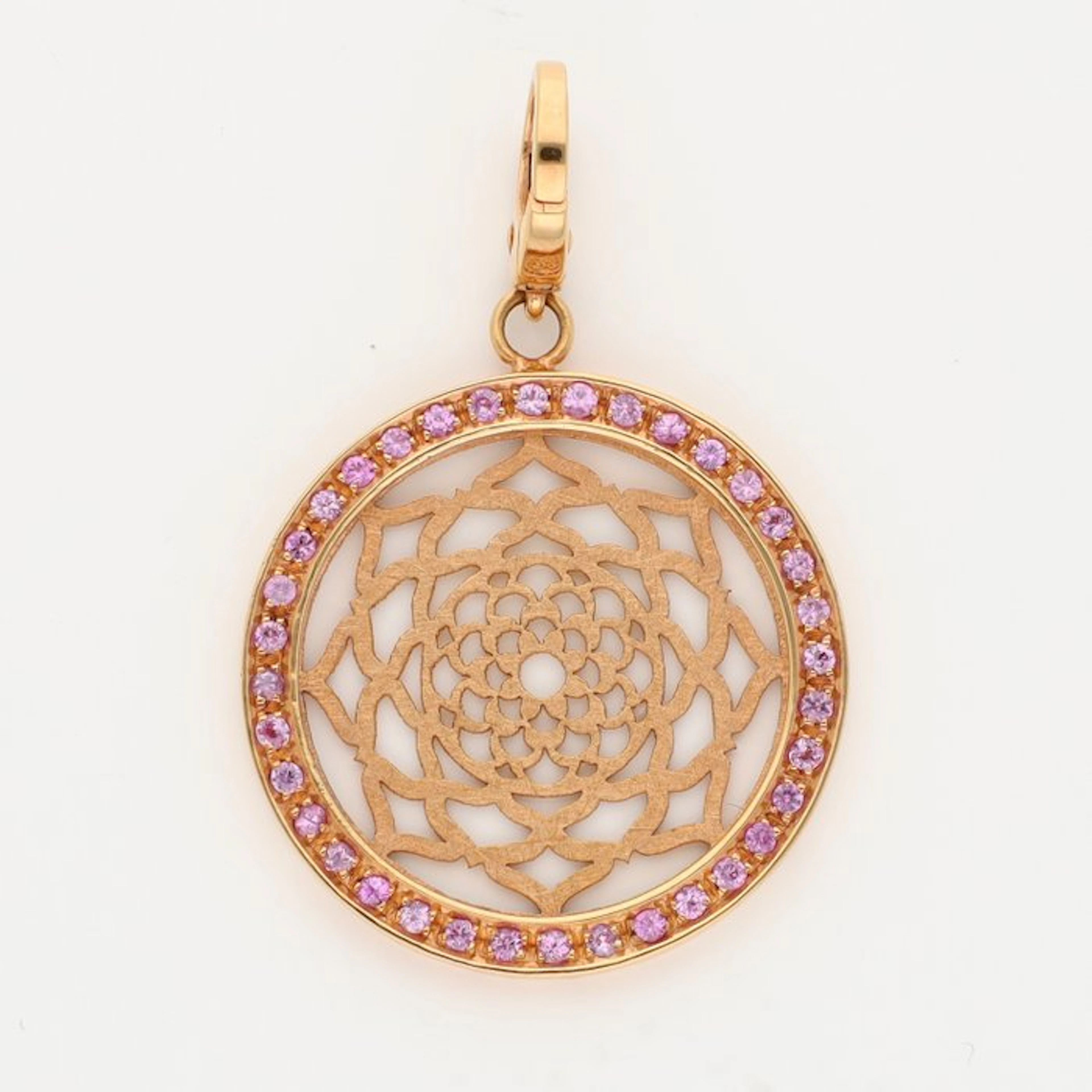 Pendant - 18 kt. Rose gold - Spinel