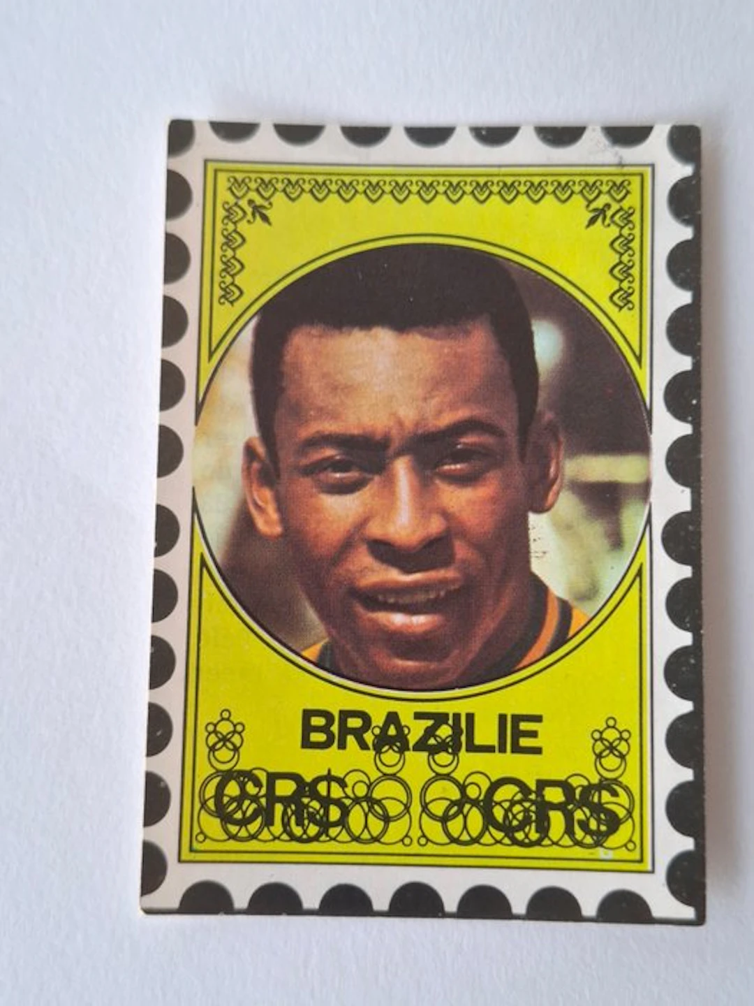 1972/73 Vanderhout Voetbalsterren Pelé Unpasted - 1 Sticker - Excellent (EX)