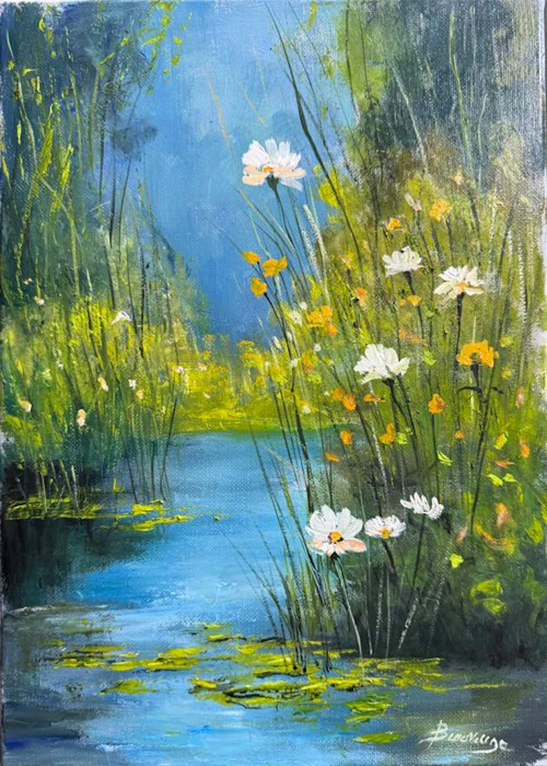 Franco Bencivenga (1953) - Laguna fiorita