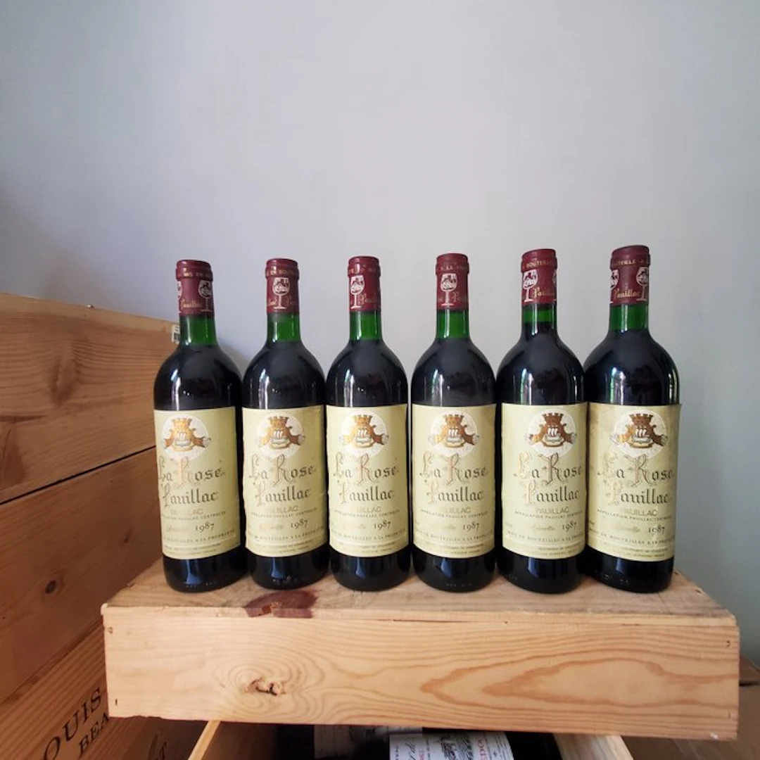 1987 Chateau La Rose Pauillac - Pauillac - 6 Bottles (0.75L)