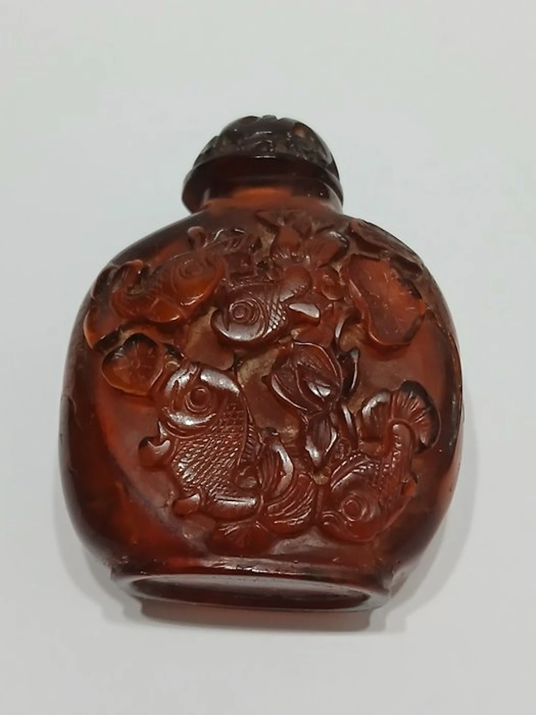 snuffbox - Amber - China - Qing Dynasty (1644-1911)