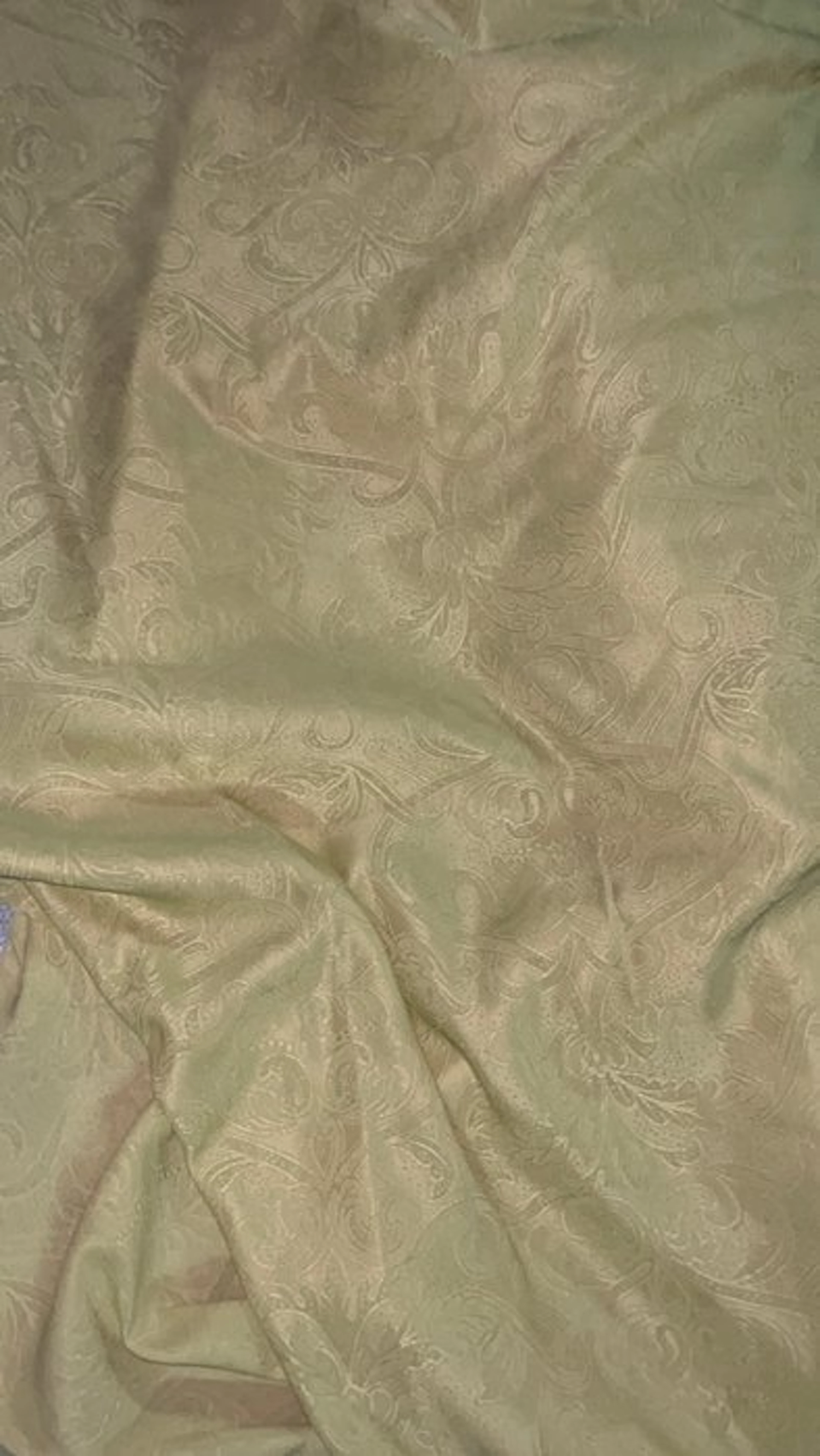 Ivory Dew Damask Fabric - Textile - 570 cm - 320 cm