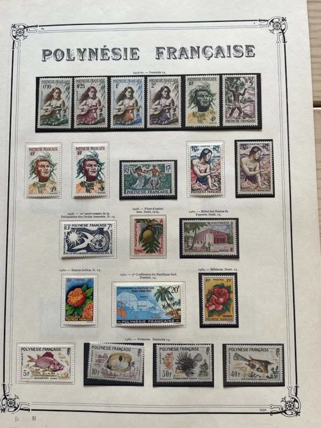 French Polynesia - superbe collection de timbres