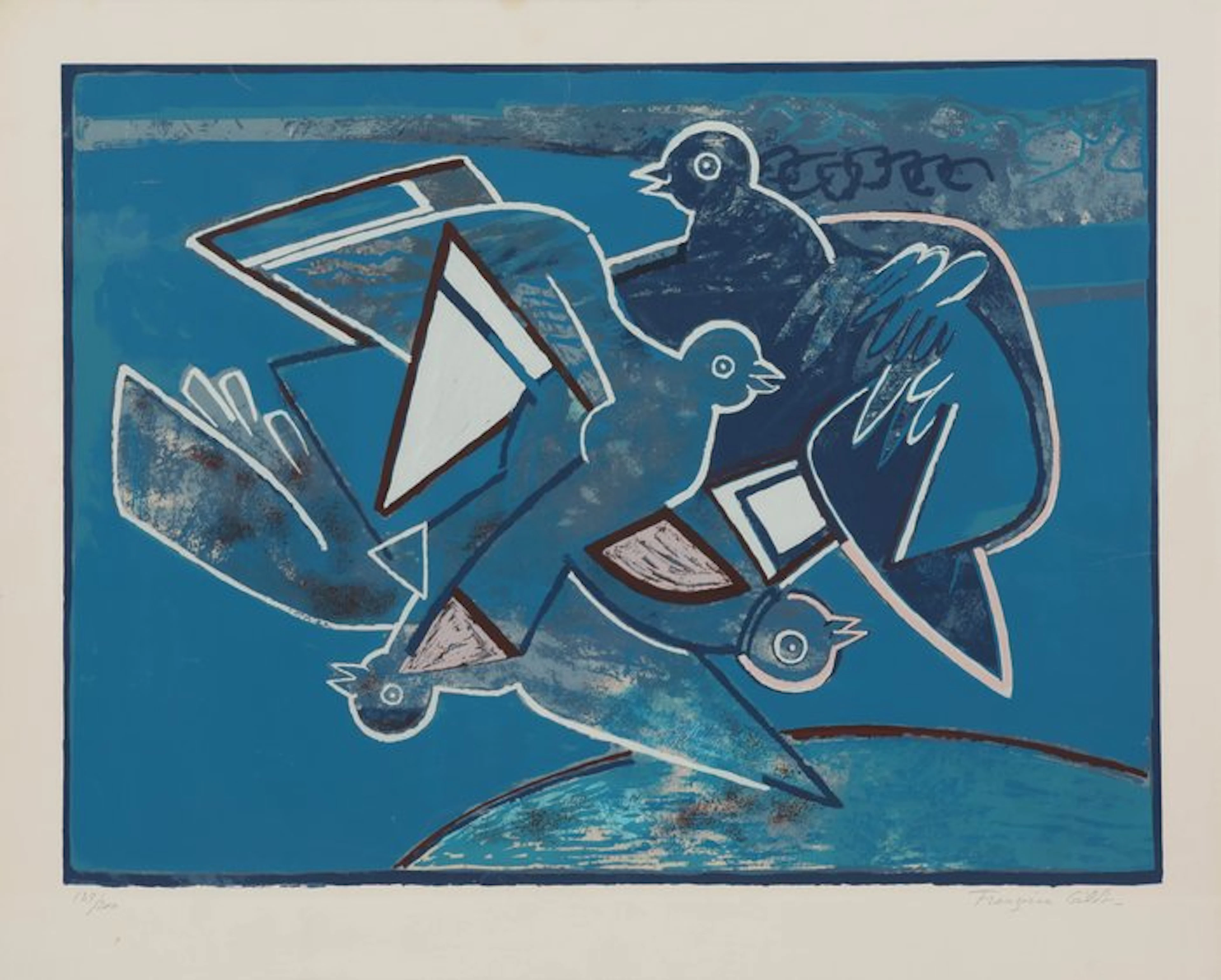 Françoise Gilot (1921-2023) - Friendly birds