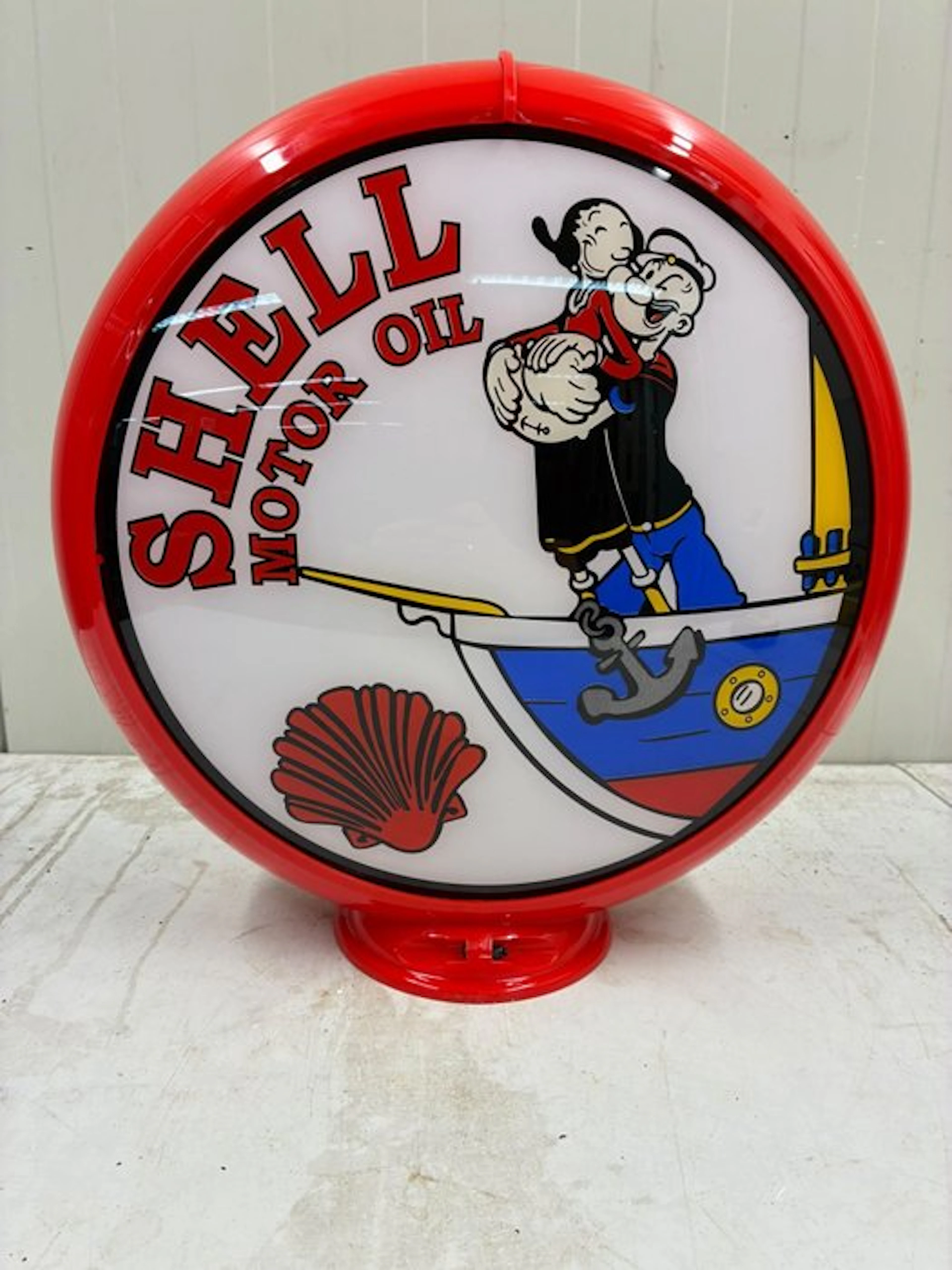 Petrol pump - Shell - Shell Motor Oil – Popeye – Glazen...