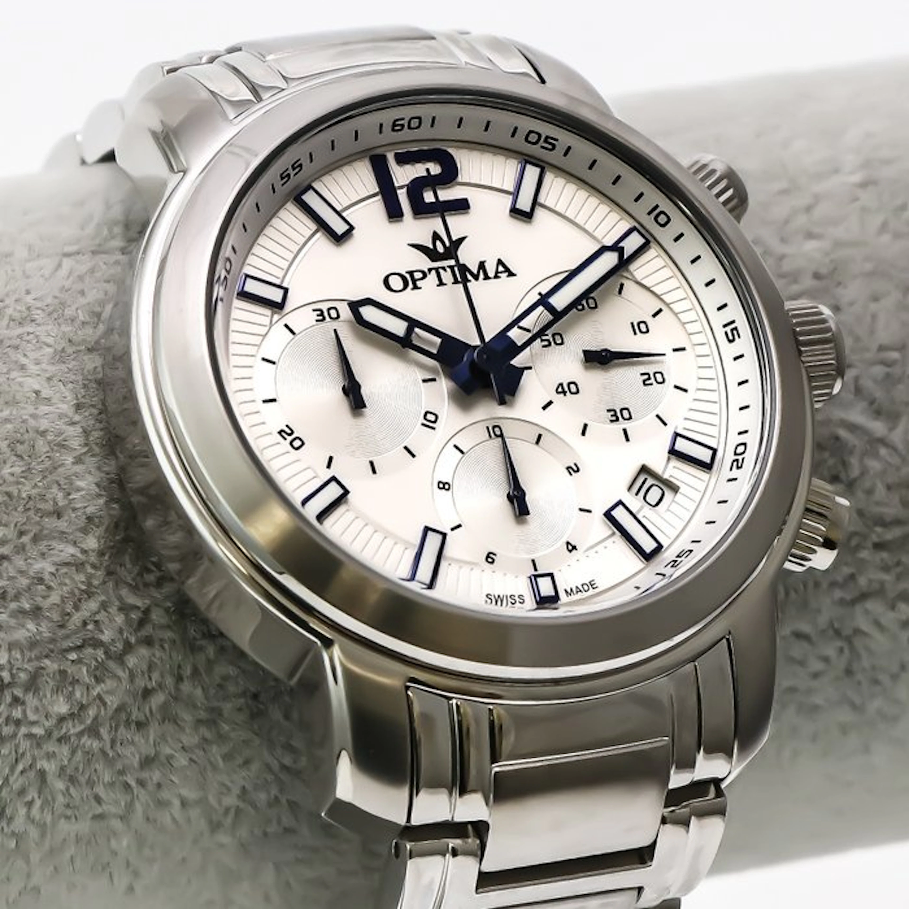 Optima - Swiss Made Chronograph Watch - OSC399-SS-1 - No...