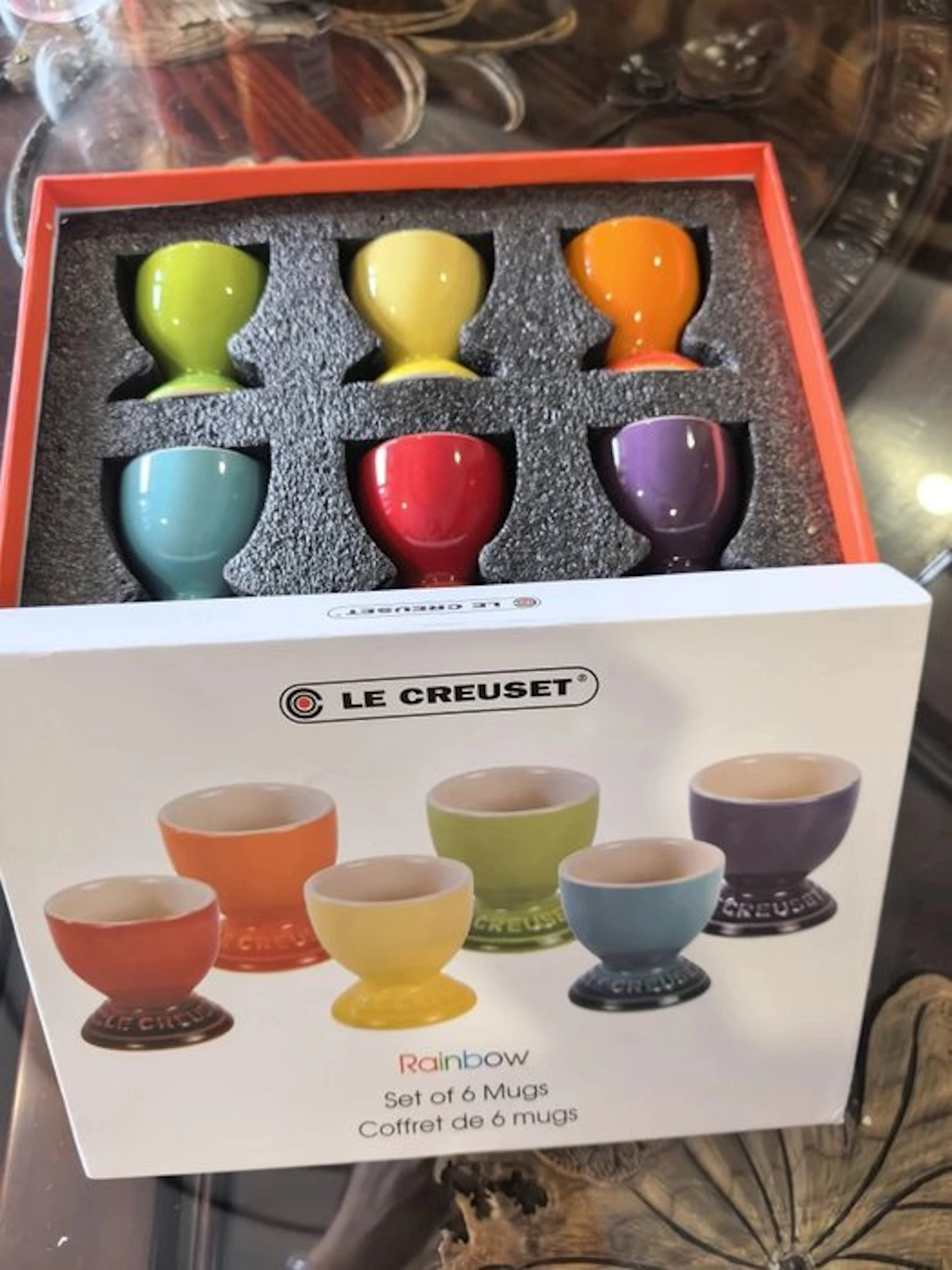 Le Creuset - Egg cup (6) - Rainbow Set of 6 Mugs - Ceramic