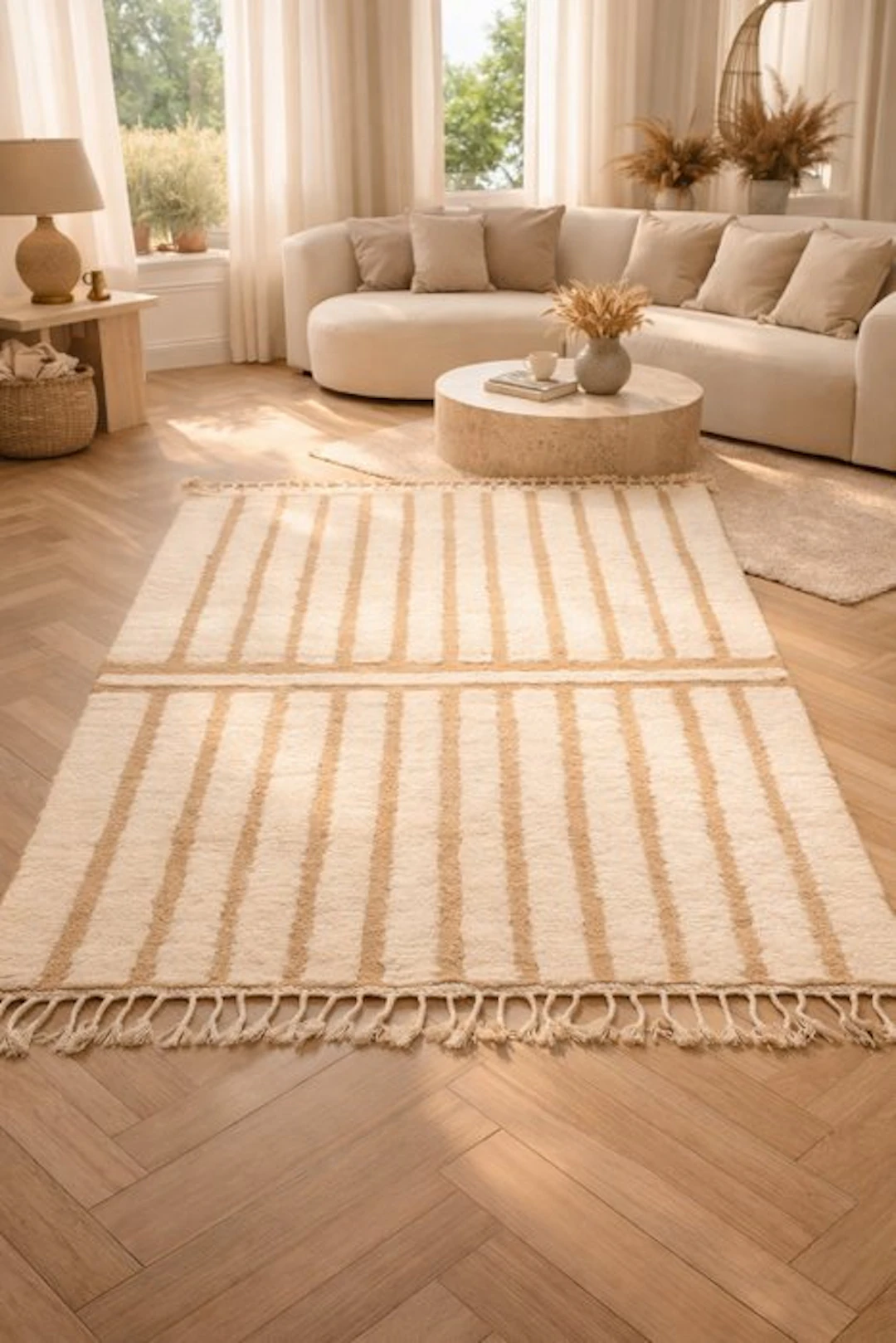 “Clouds of the Atlas” - Authentic Handwoven Berber Rug - Rug - 248 cm - 155 cm
