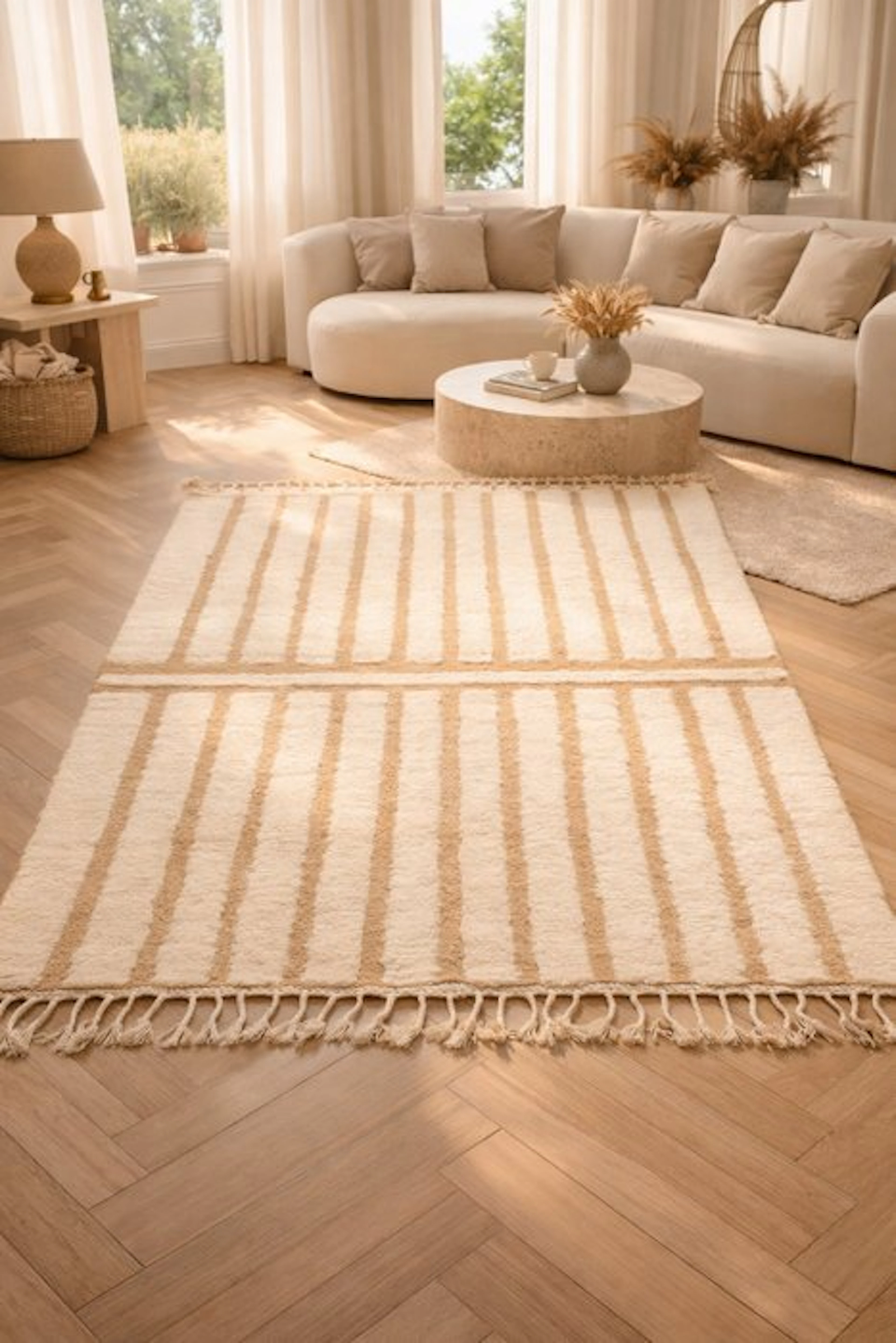 “Clouds of the Atlas” - Authentic Handwoven Berber Rug - Rug - 248 cm - 155 cm