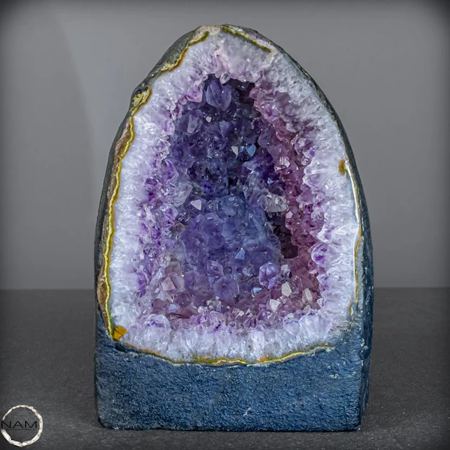 Natural amethyst crystal cathedral – deep purple collector's rarity- 1291.15 g