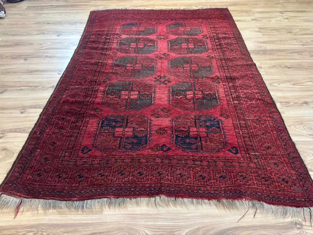 Buchara - Rug - 2.1 m - 1.42 m - Afghan wool, 1900s. pure!