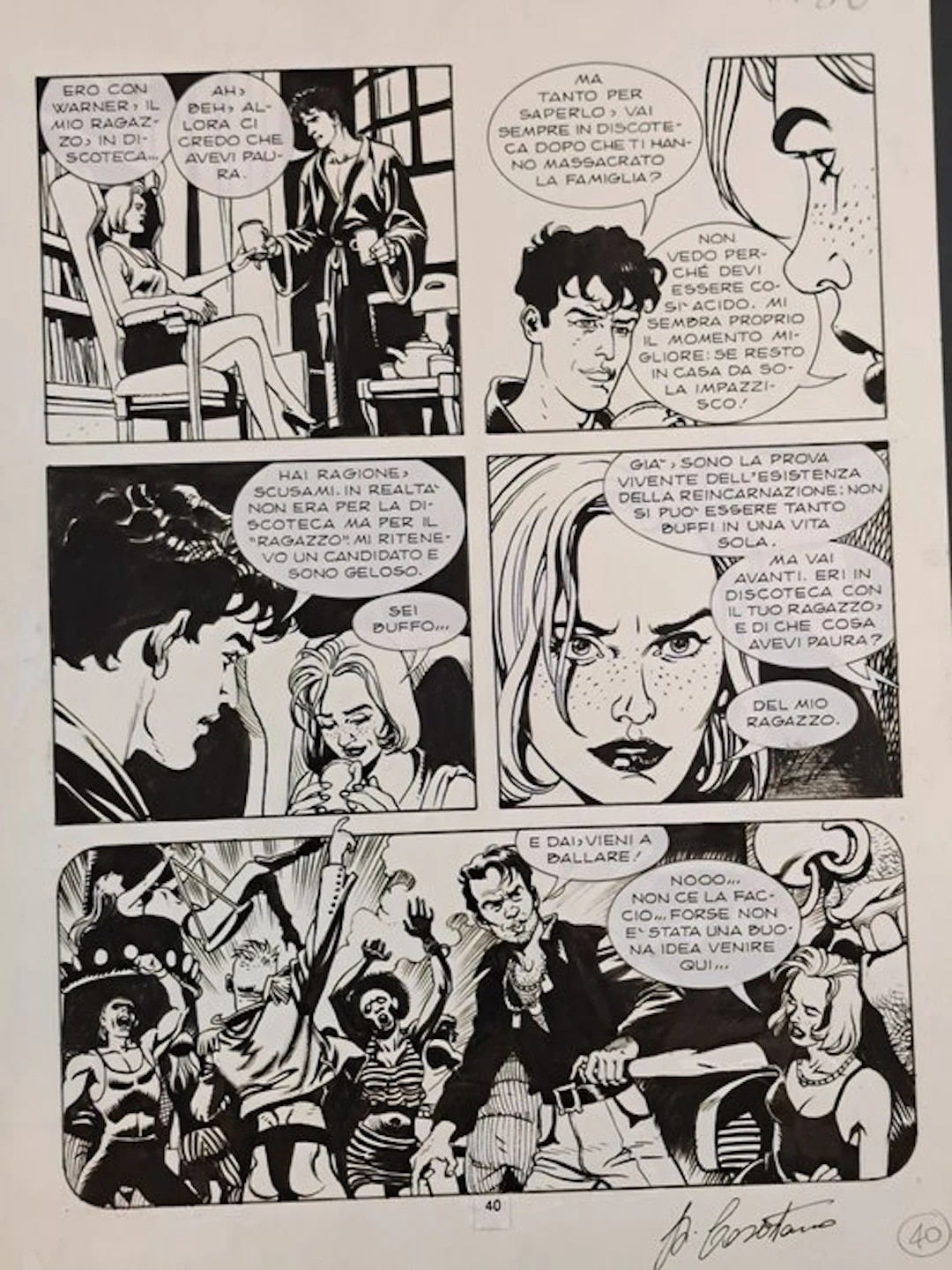 Casertano, Giampiero - 1 Original page - Dylan Dog : La Metà Oscura