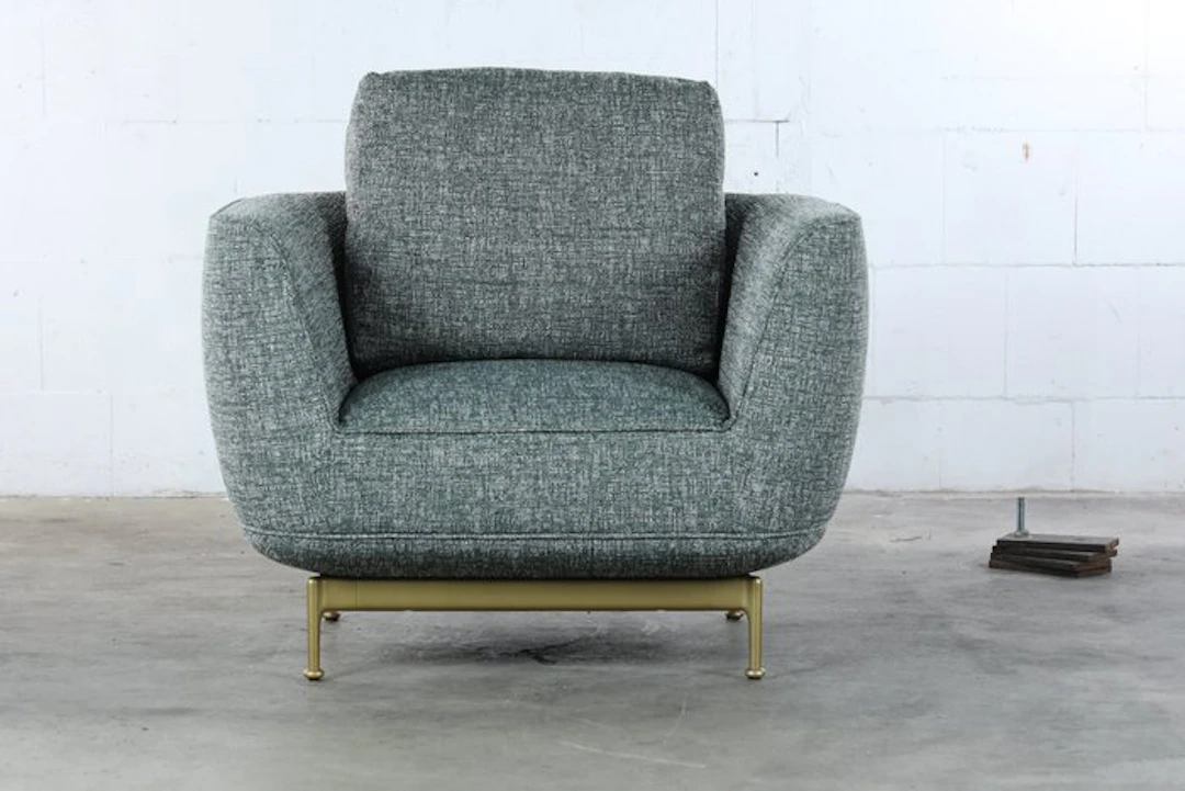 Wittmann Austria - Luca Nichetto - Armchair - Andes Armchair - Textile, Brass
