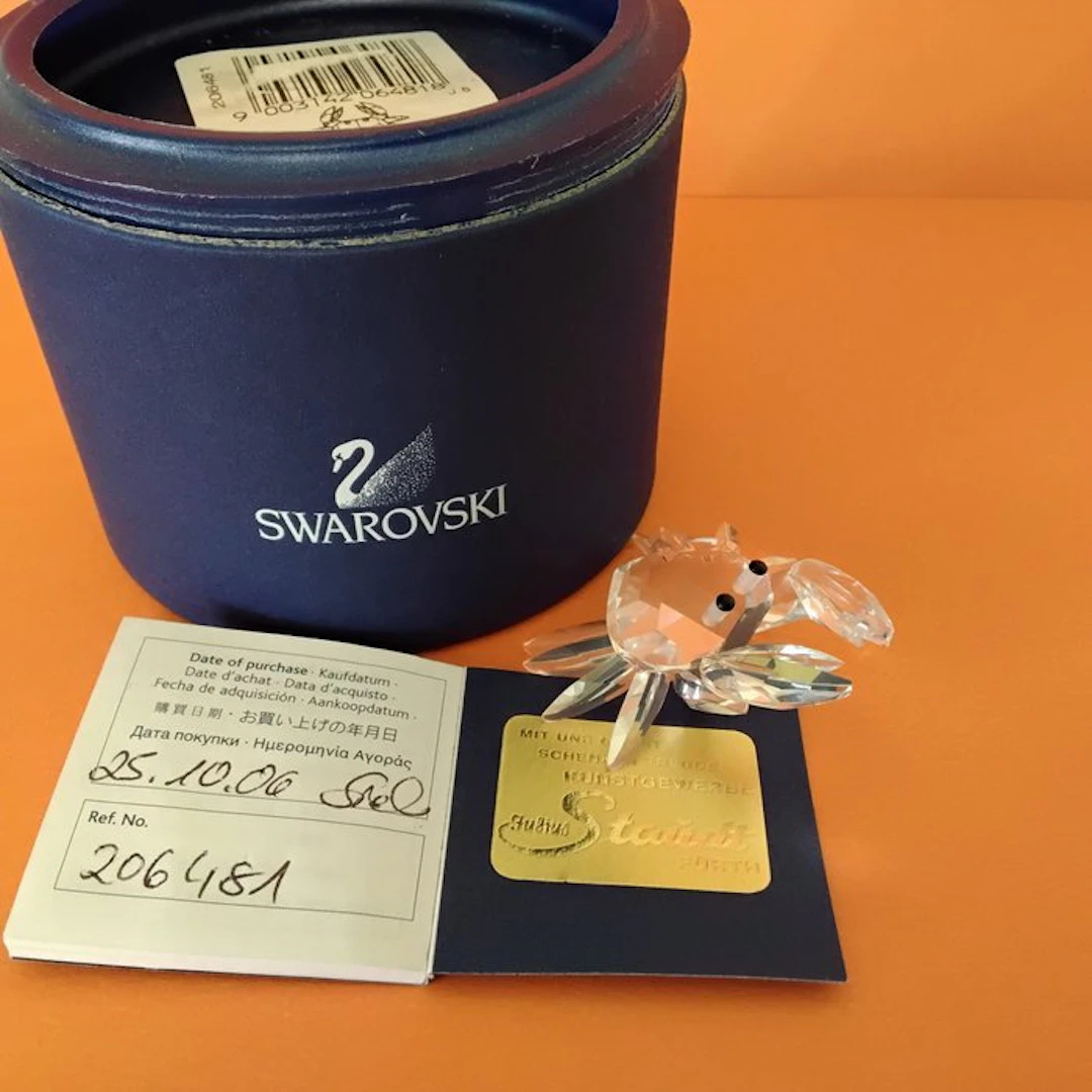 Swarovski - Figurine - Crab mini - 206481 - Box + Certificate - Crystal