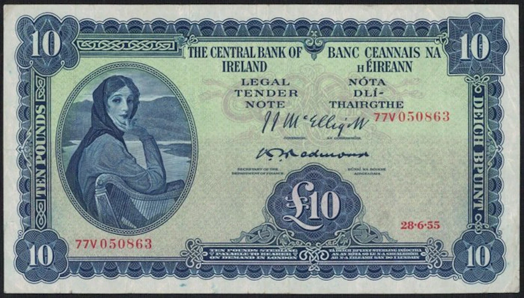 Ireland Republic. - 10 Pounds - 1955 - Pick 59c (No reserve price)