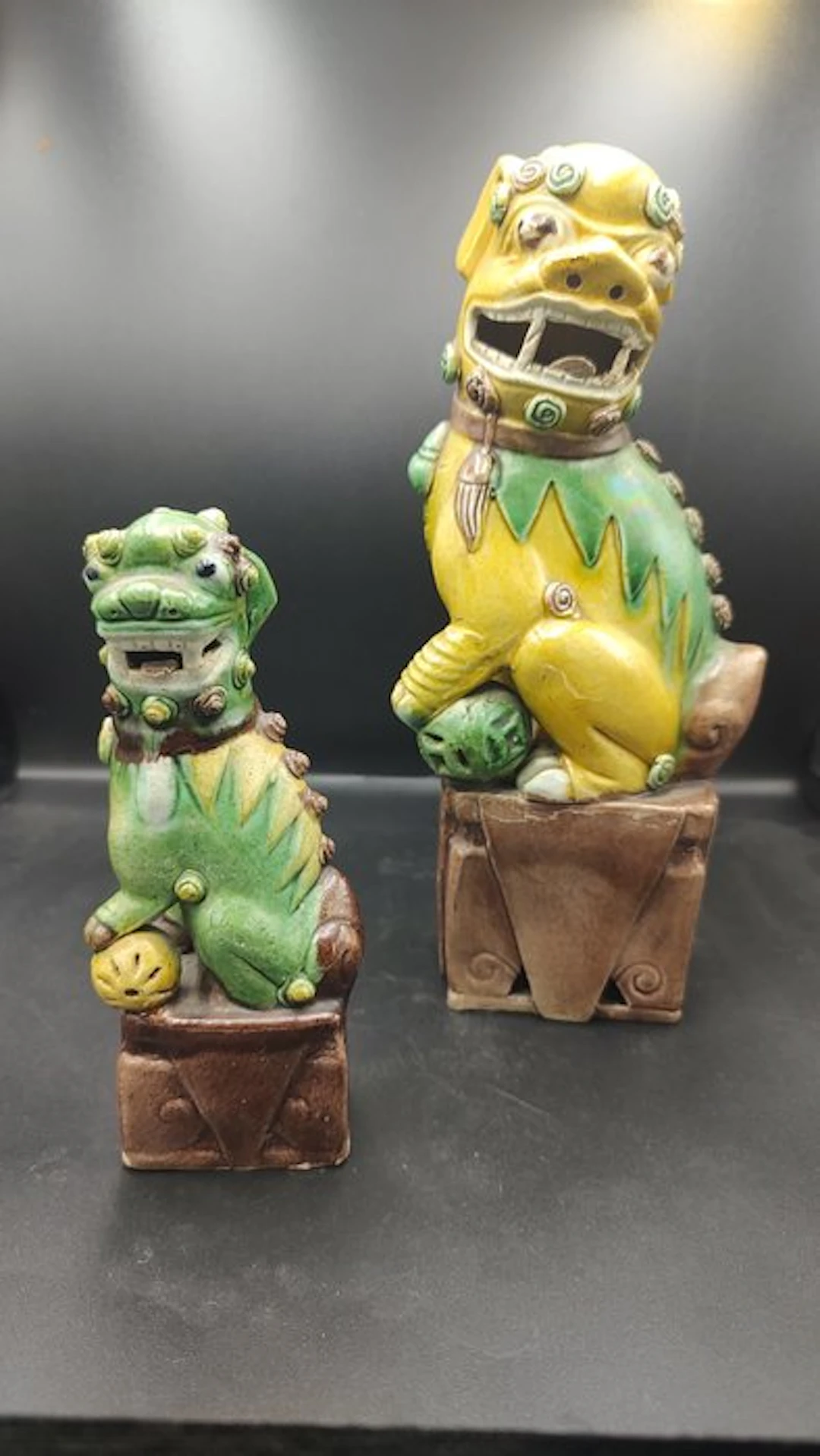 2 chiens de Fô - Stoneware
