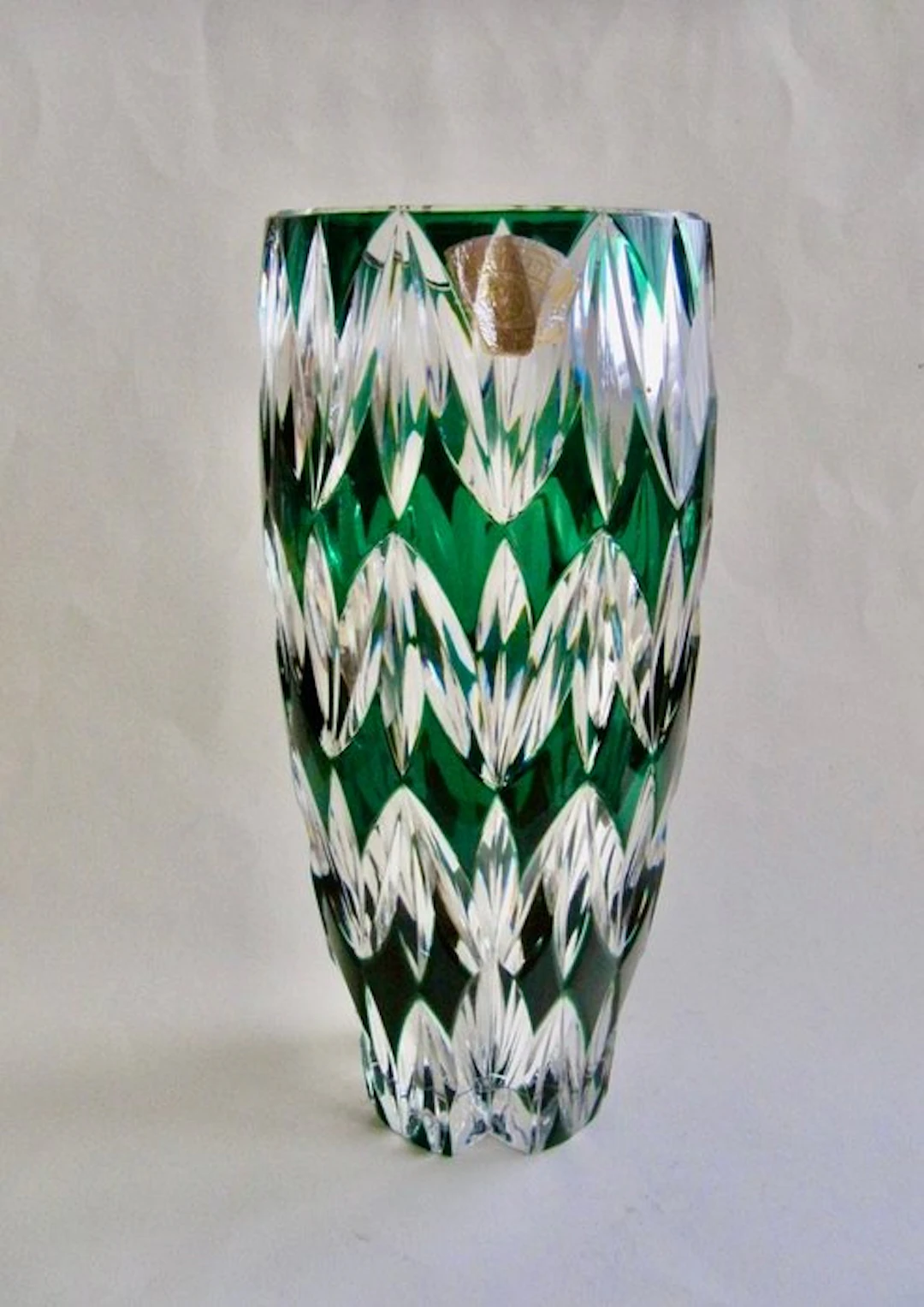 Val Saint Lambert - René Delvenne - Vase - Crystal - Model: "CONRAD" 1961
