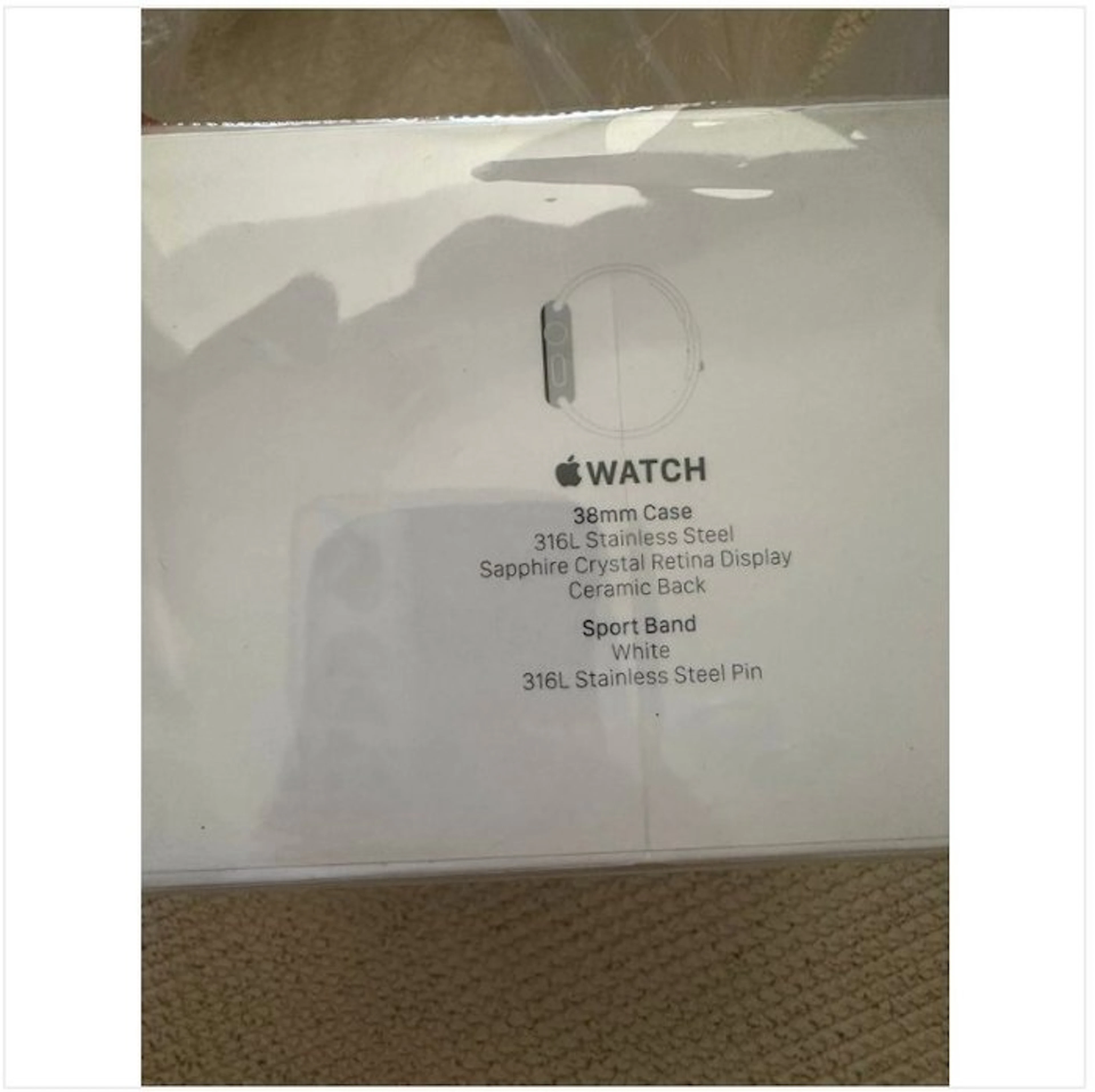 Apple Watch 38mm Stainless Steel - New Never activated...
