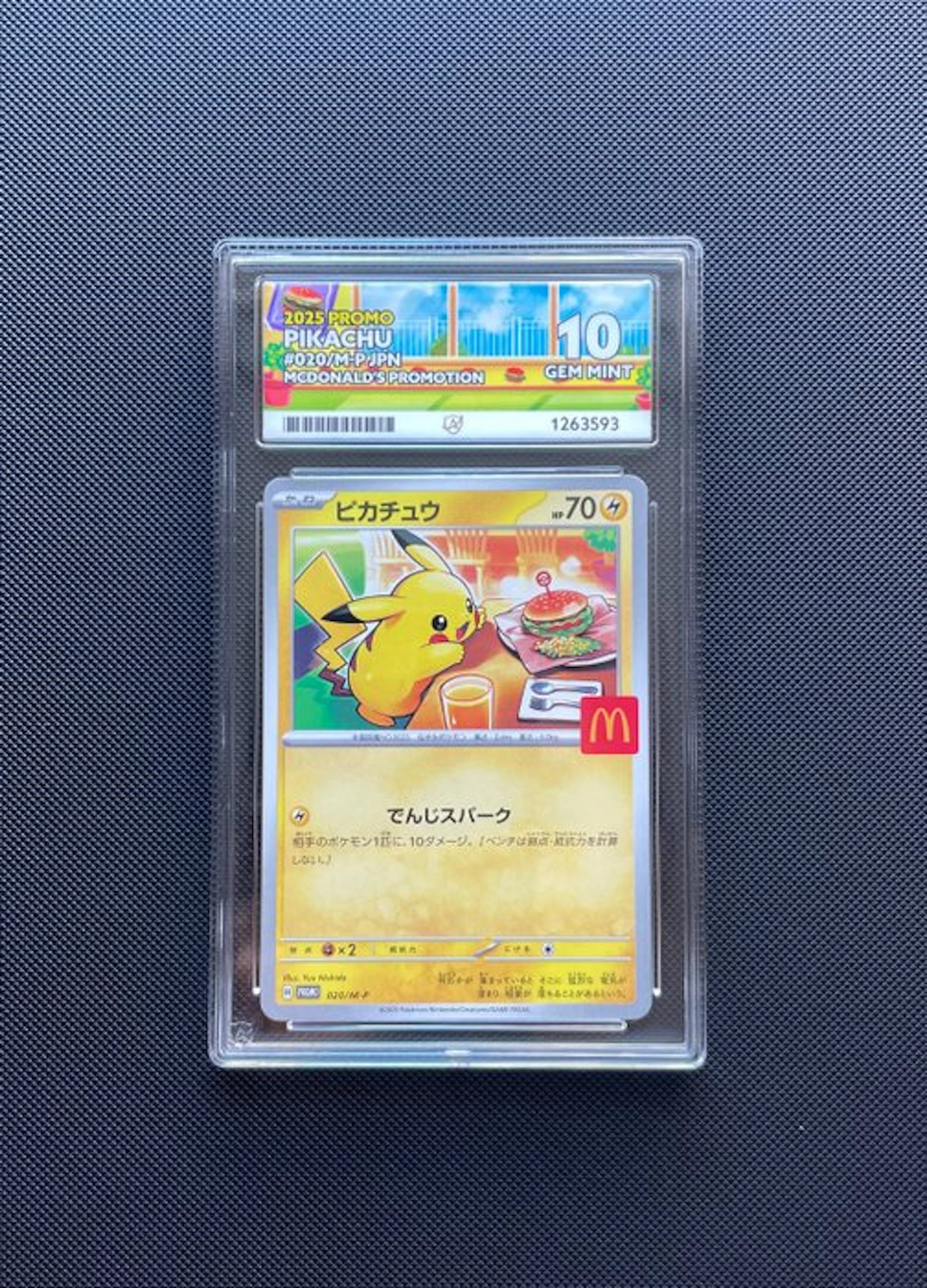 Pokémon - 1 Graded card - Pikachu Promo card - ACE 10
