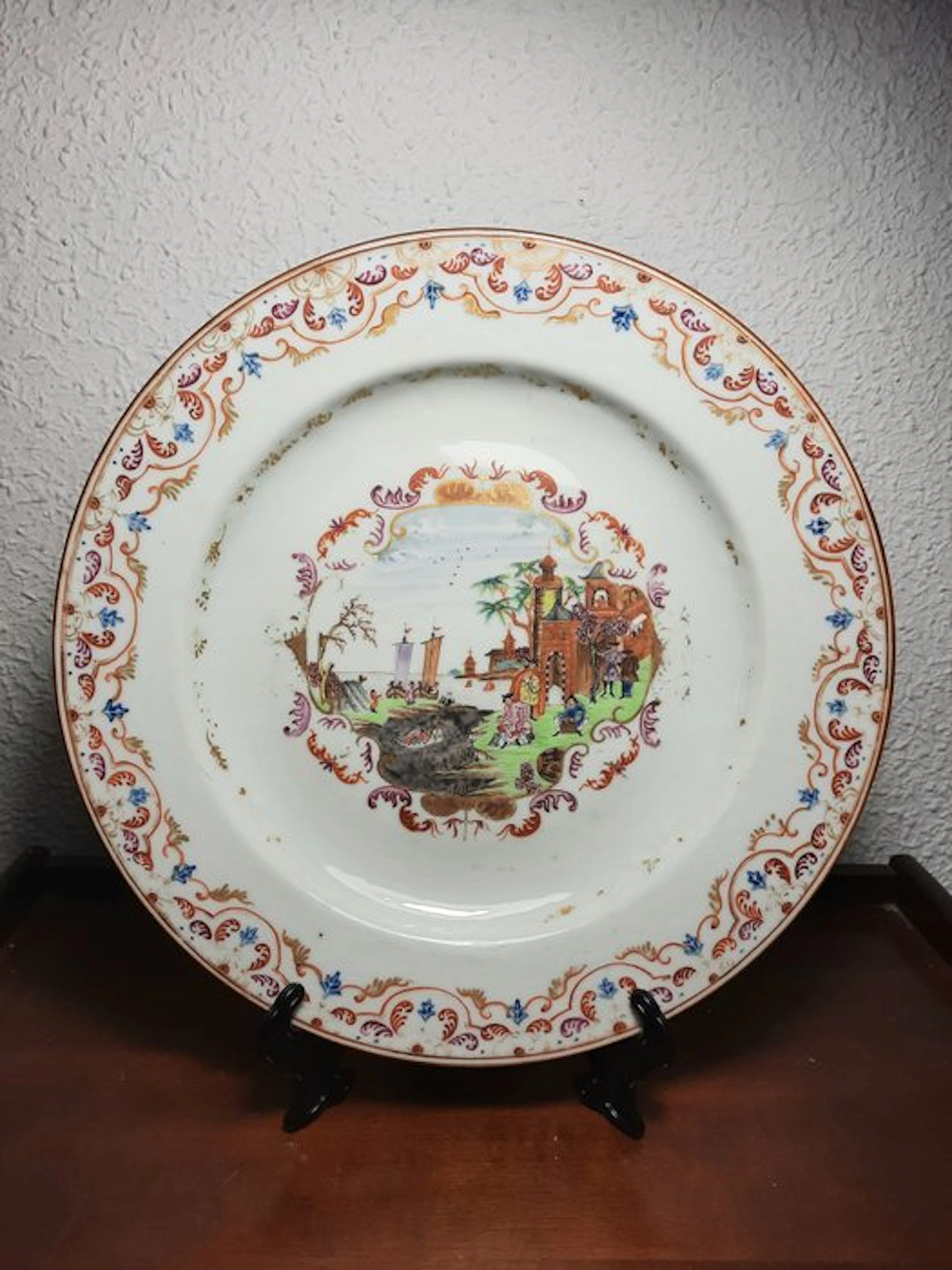 Plate - Porcelain - Meissen-style Qianlong