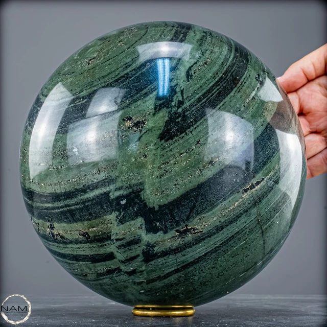 Natural Rare Banded Kambaba Sphere- 11161.11 g
