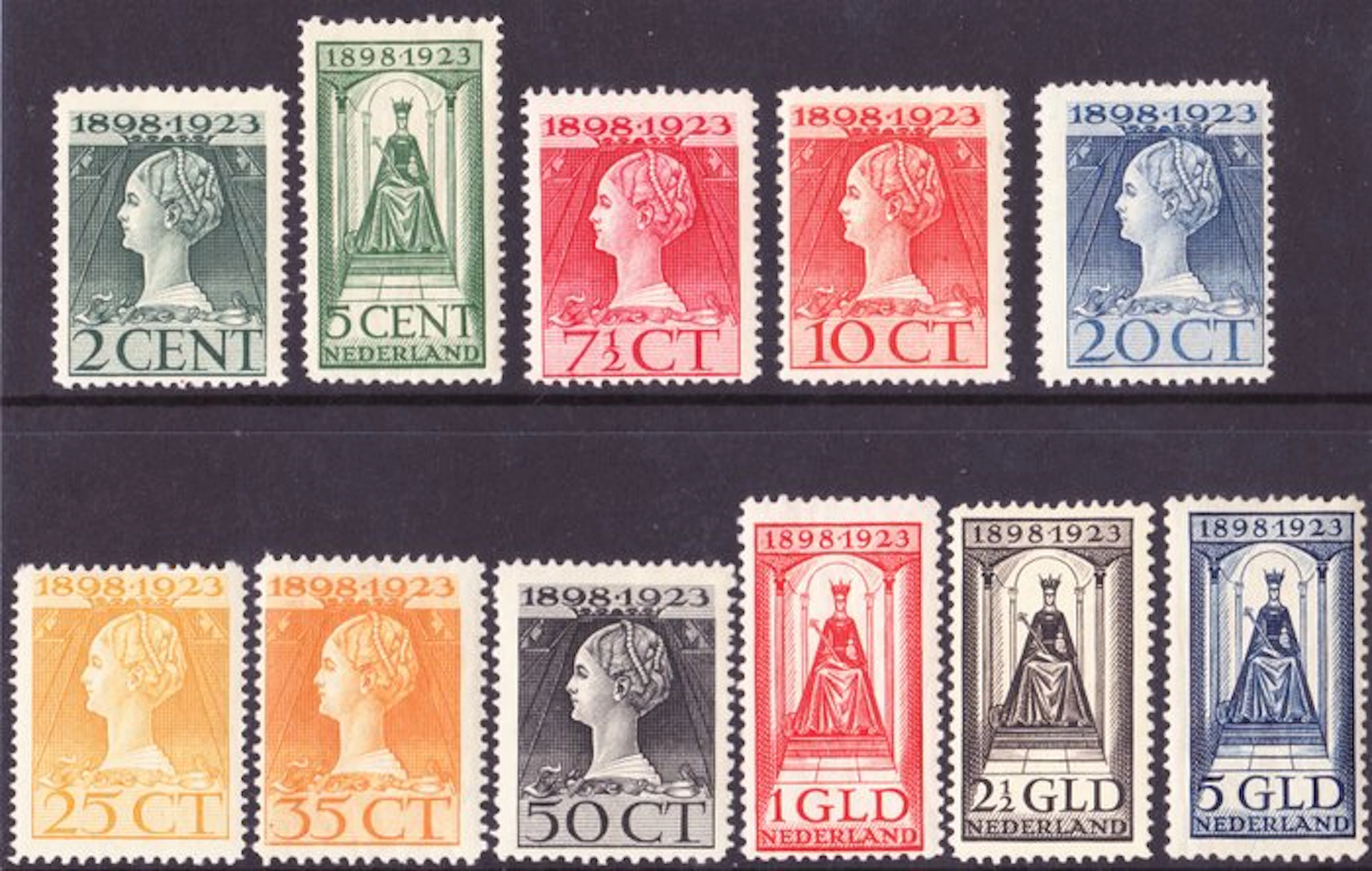 Netherlands 1923 - Complete series Jubilee stamps, mint