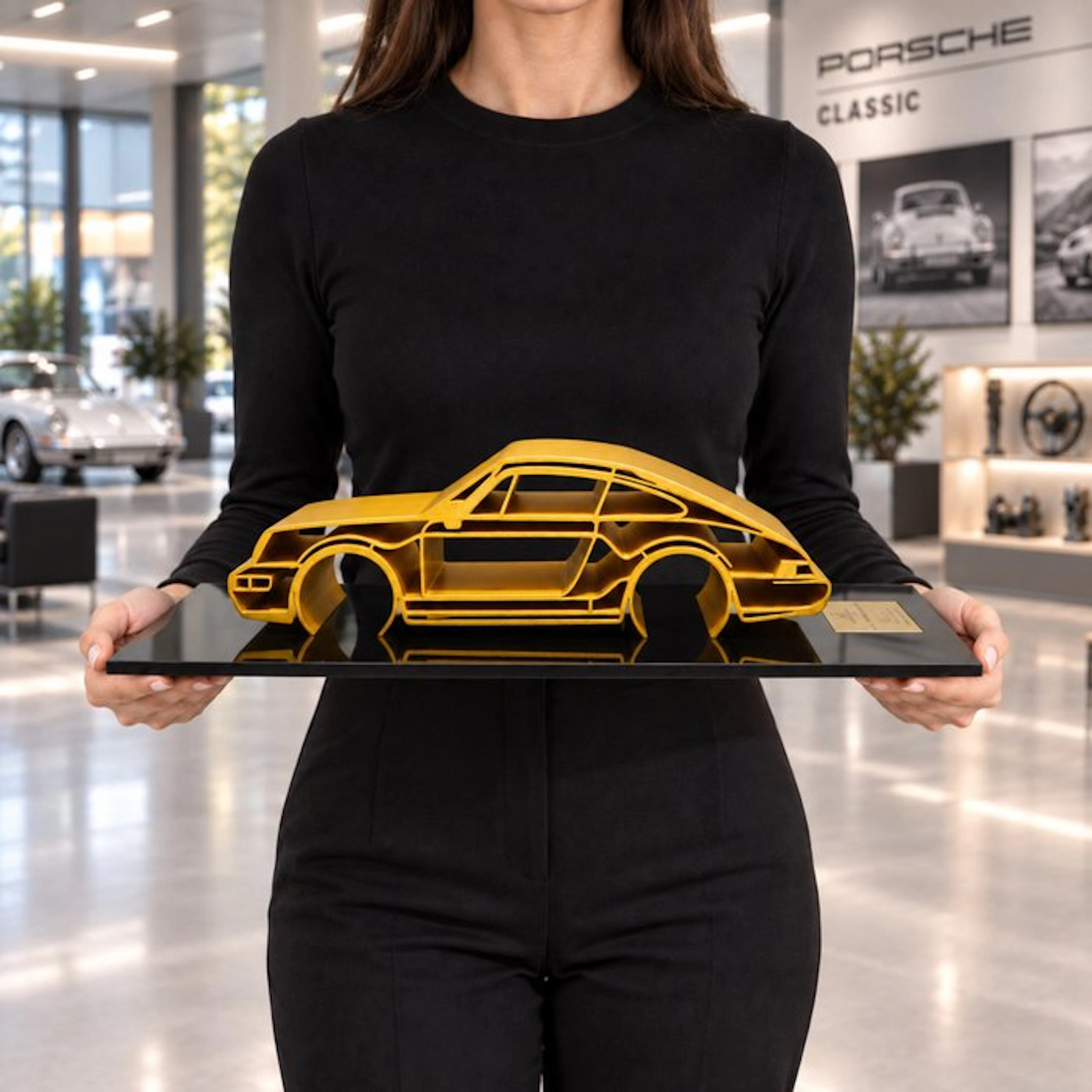 Porsche 911 Classic "GOLD EDITION " - 1/12 Scale - XXL...