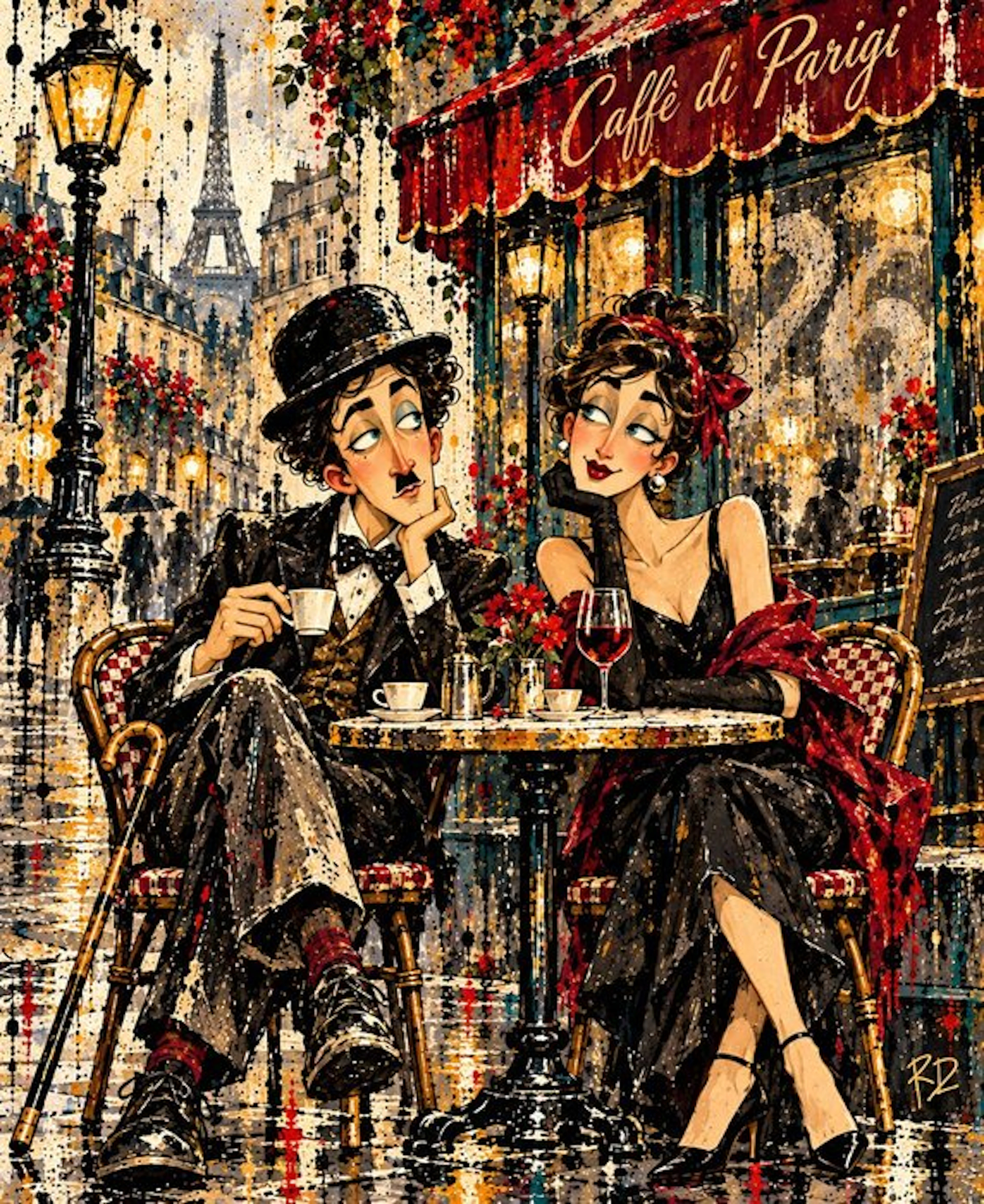 Wall decoration - Italy - Parisian Café