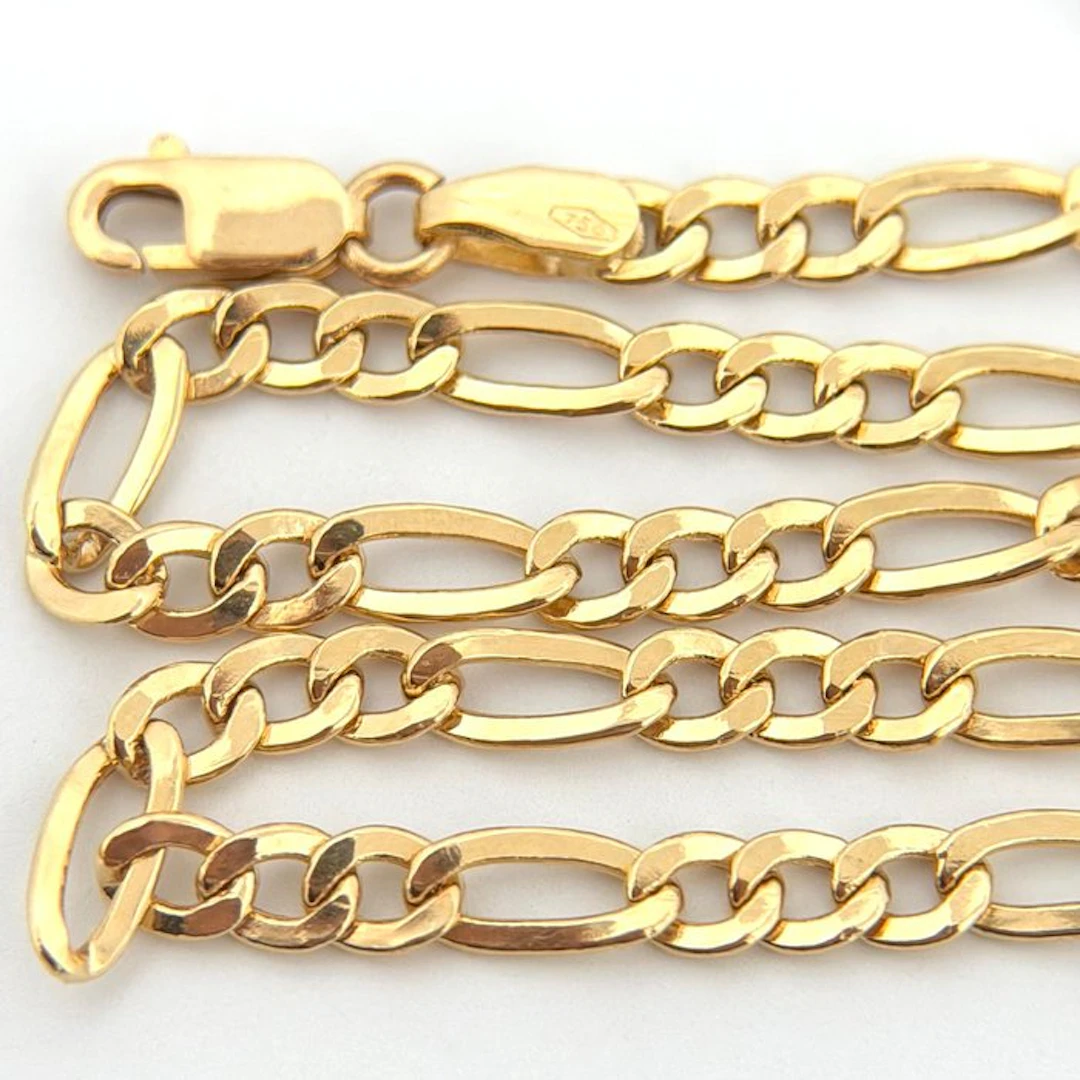 No reserve price - Bracelet - 18 kt. Yellow gold - Figaro