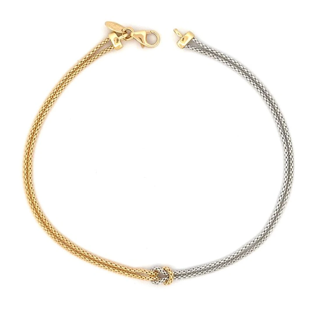 Bracelet - 18 kt. Yellow gold, White gold - Gold Art