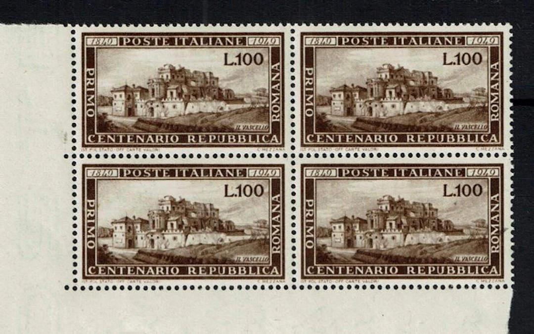 Italian Republic 1949 - Centenary of the Roman Republic...