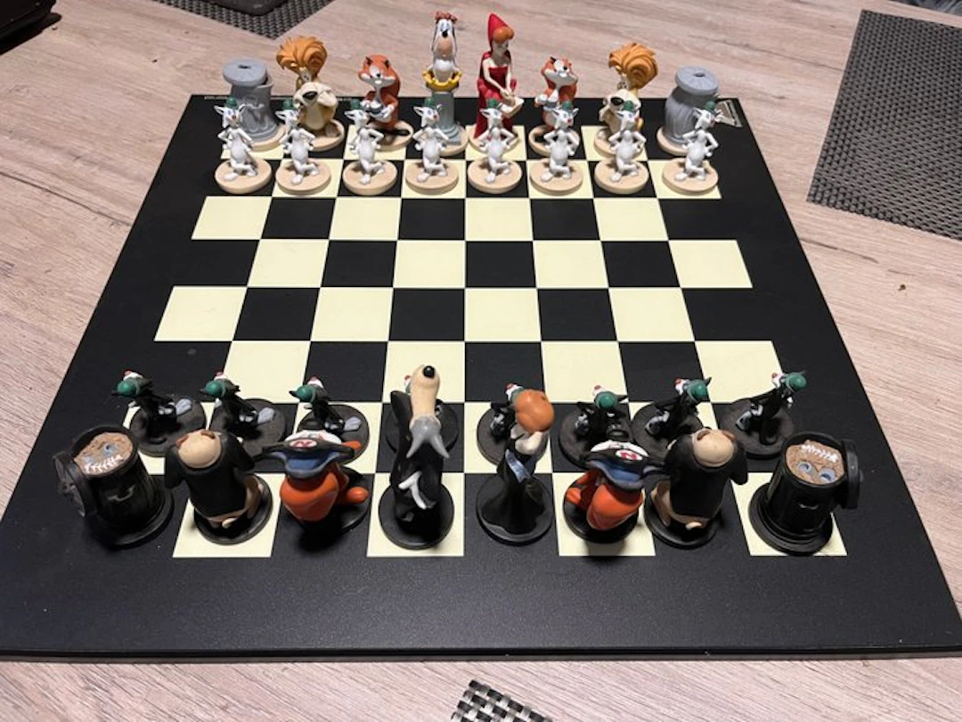 Tex Avery - 1 Rare Tex Avery Chess Set - Démons & Merveilles - 1989