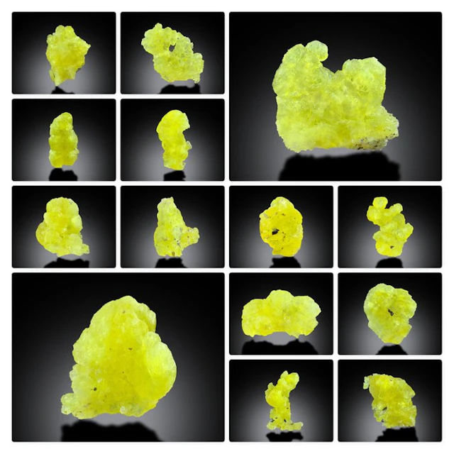 Natural Terminated Brucite Crystals – Bright Yellow...