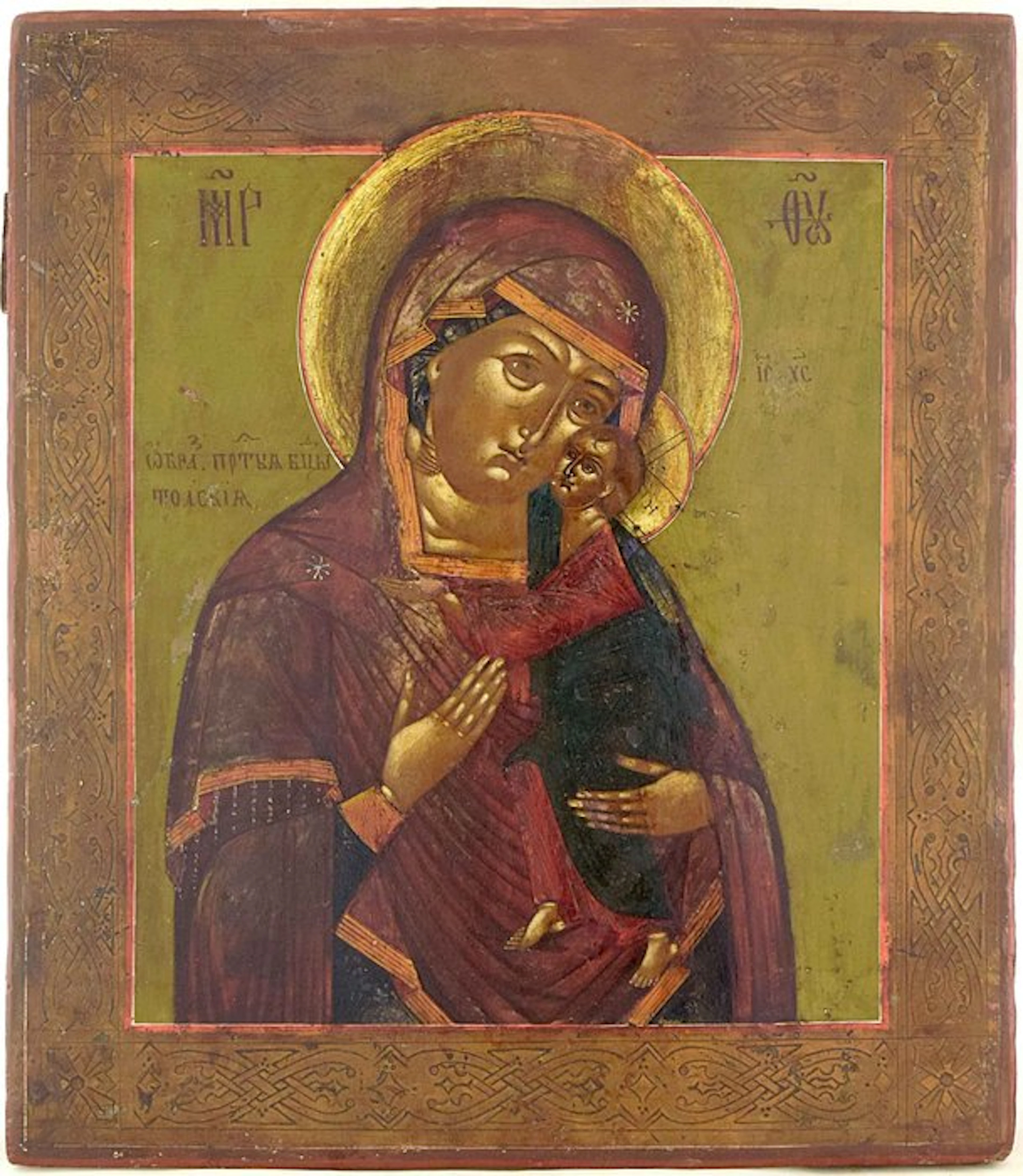 Icon - Mother of God Tolgskaya - Wood